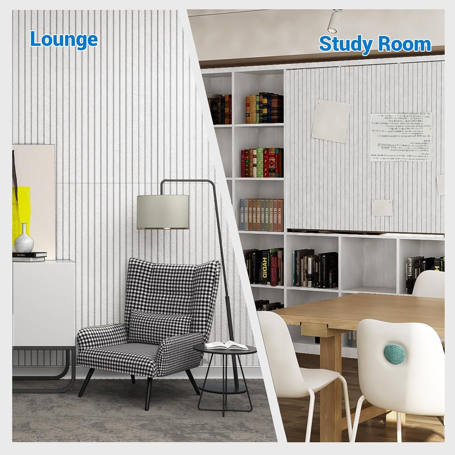 Paquete de 10 Paneles Acústicos Autoadhesivos MAGICUBETIC 121.9x60.9 cm