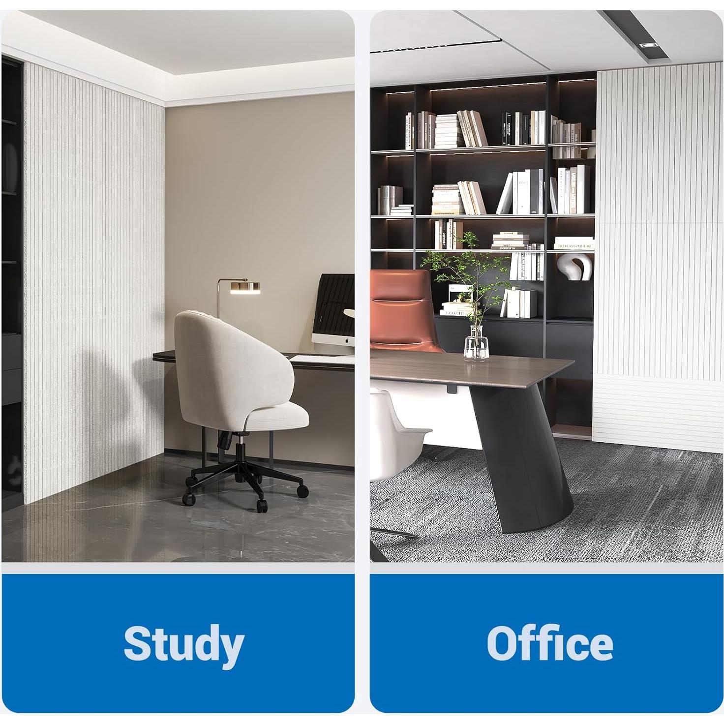 Paquete de 10 Paneles Acústicos Autoadhesivos MAGICUBETIC 121.9x60.9 cm