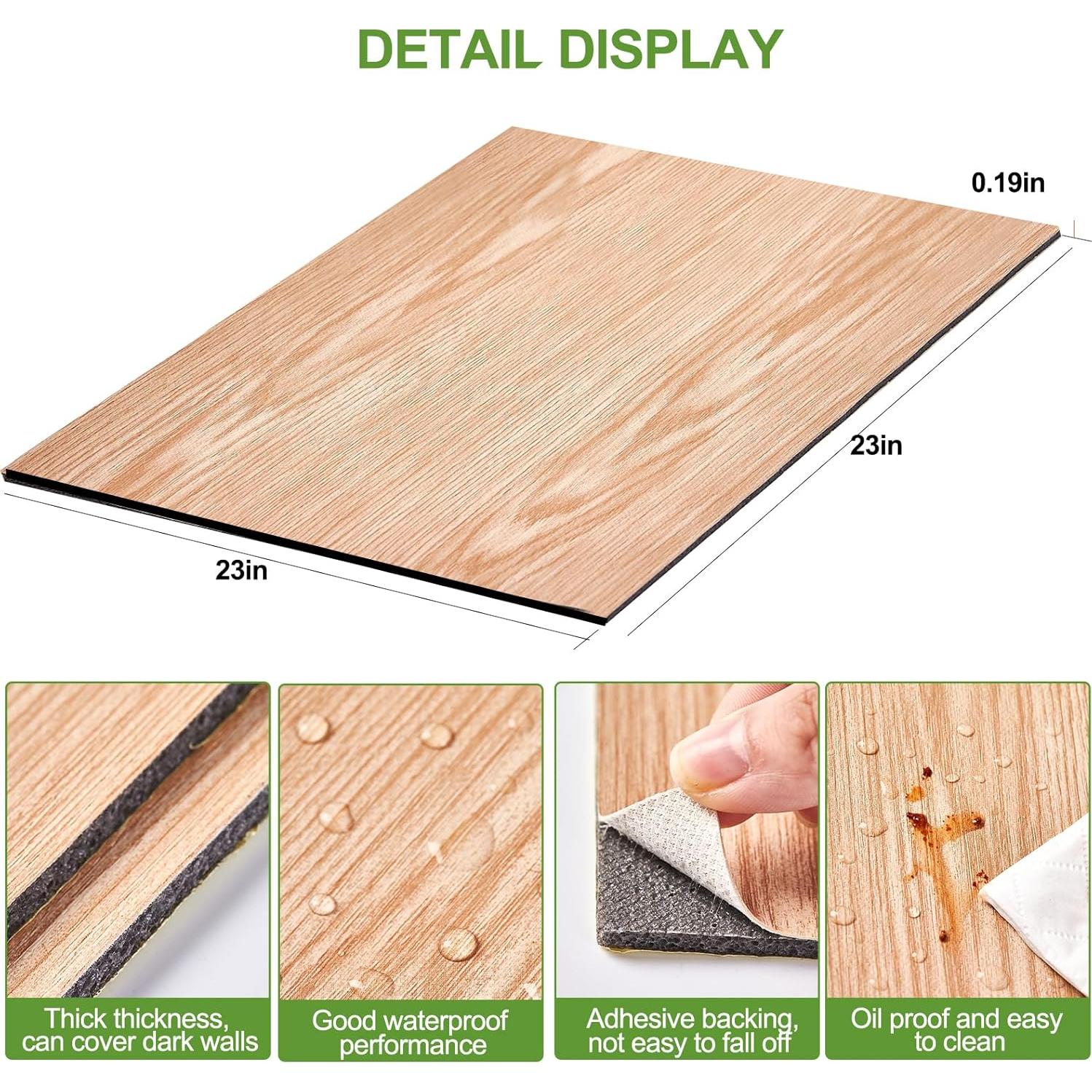 20 Paneles Aislantes de Sonido Autoadhesivos PVC 60x60 cm