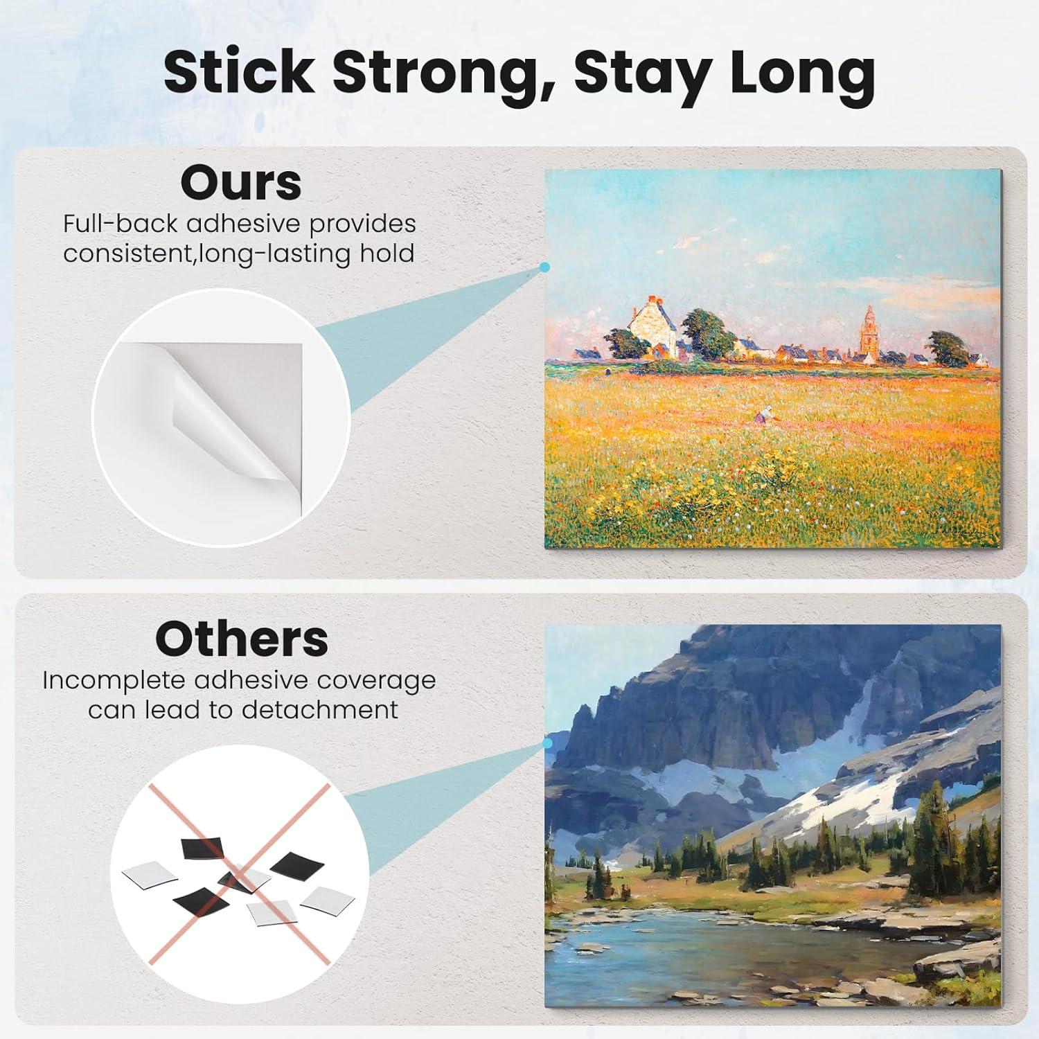 Paneles Acústicos JISUO 8 Piezas 40x80 cm Verano en Flor