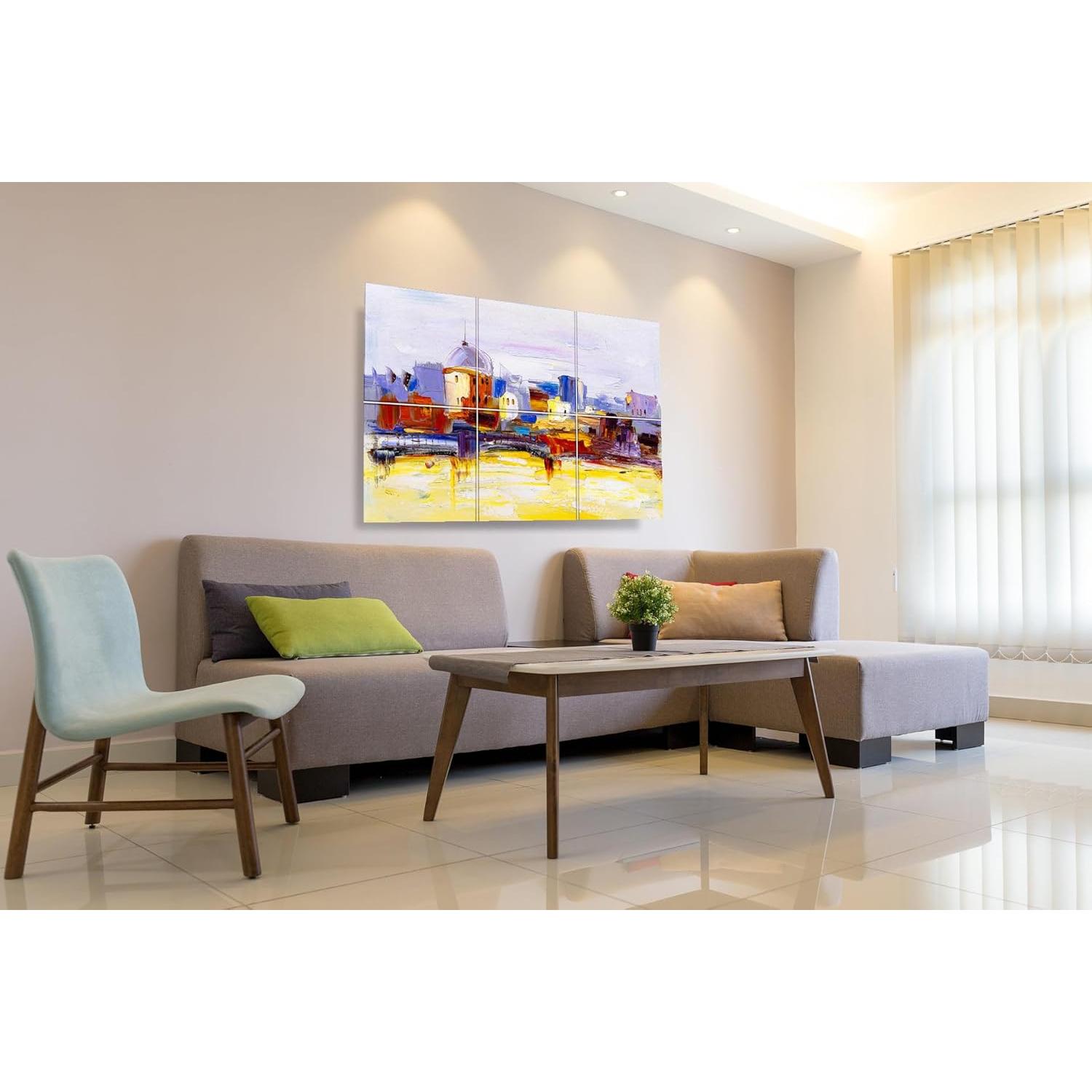 Paquete de 6 Paneles Acústicos KTOESHEO 182.88x121.92 cm