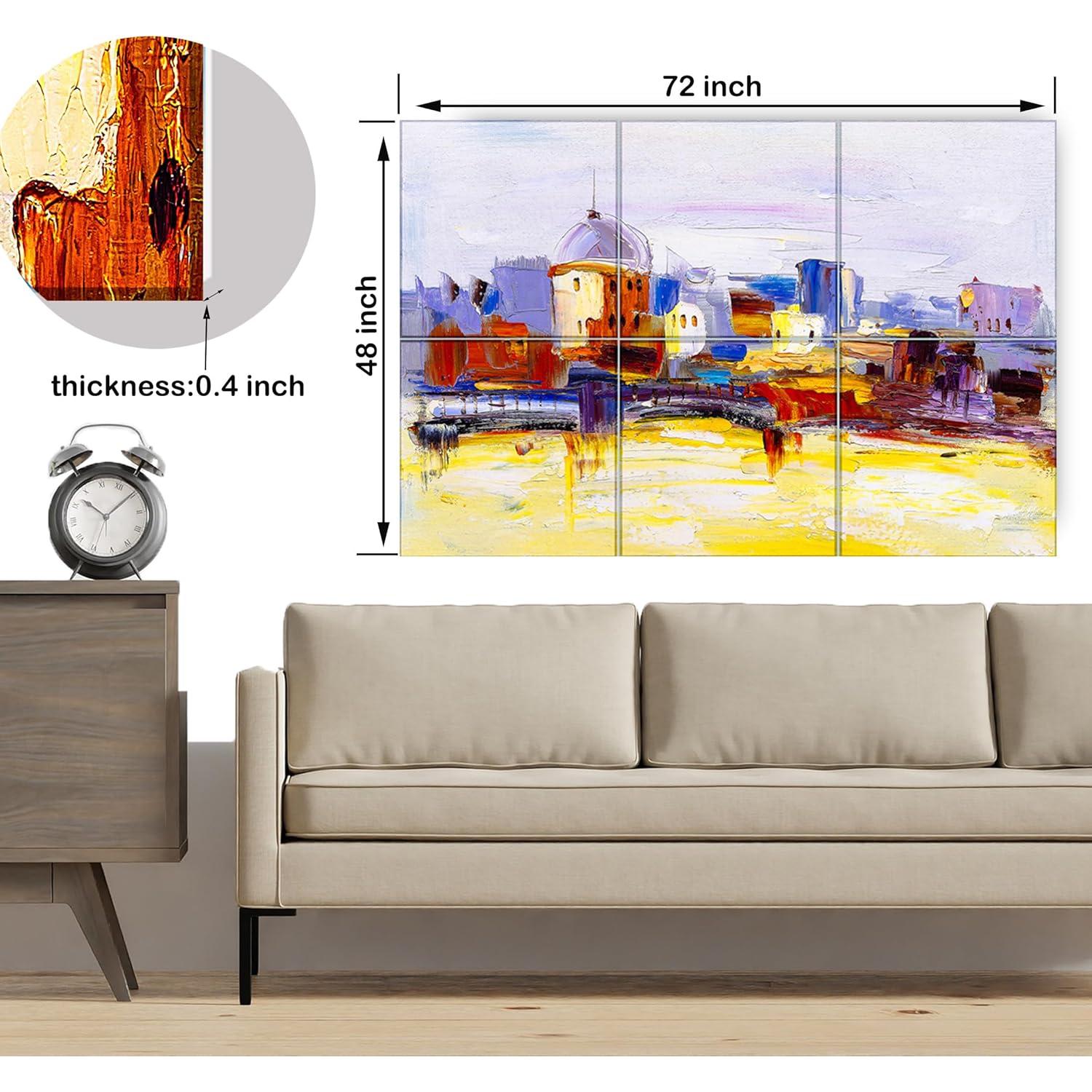 Paquete de 6 Paneles Acústicos KTOESHEO 182.88x121.92 cm