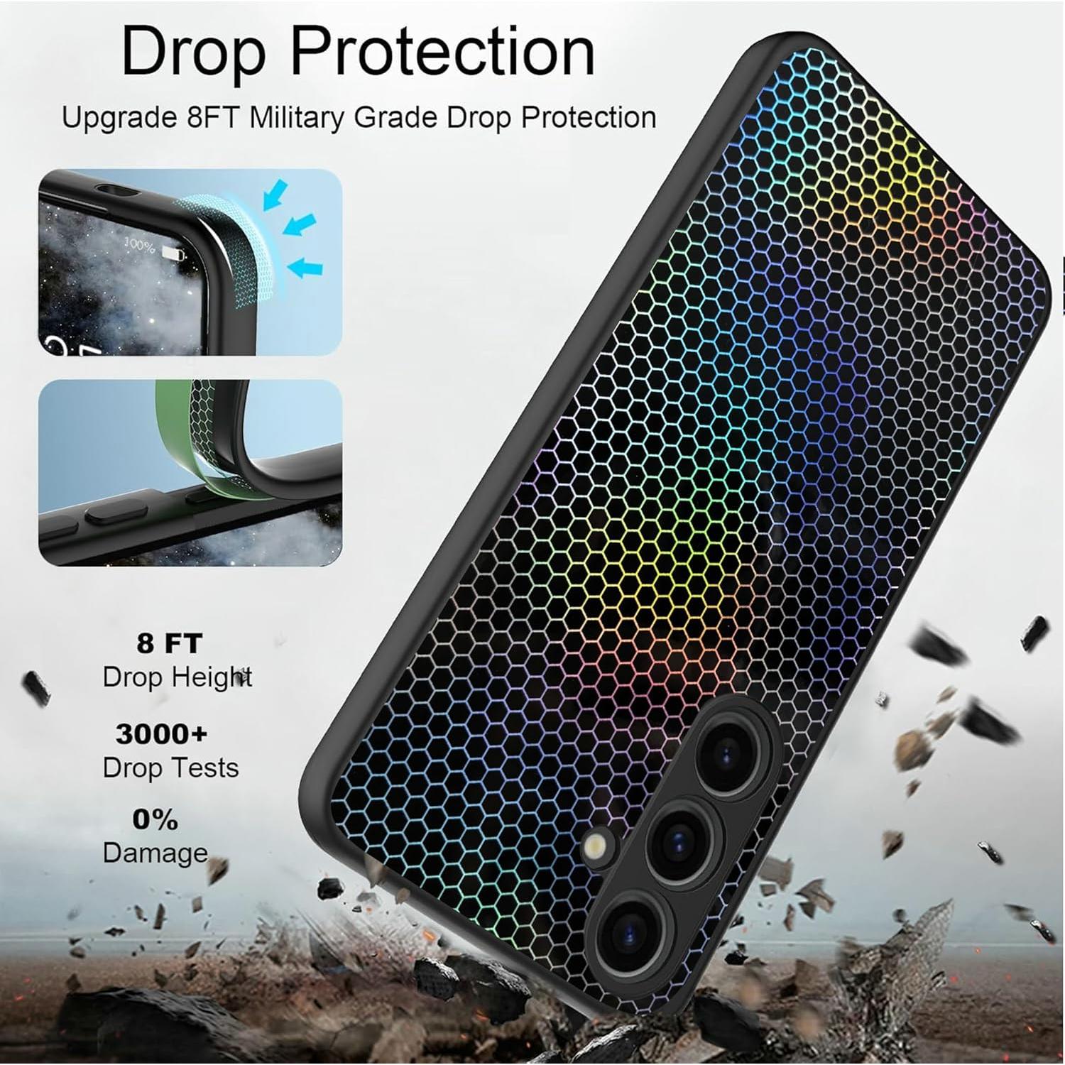 Funda TPU Silicona Suave para Samsung Galaxy A04E Negra 3D