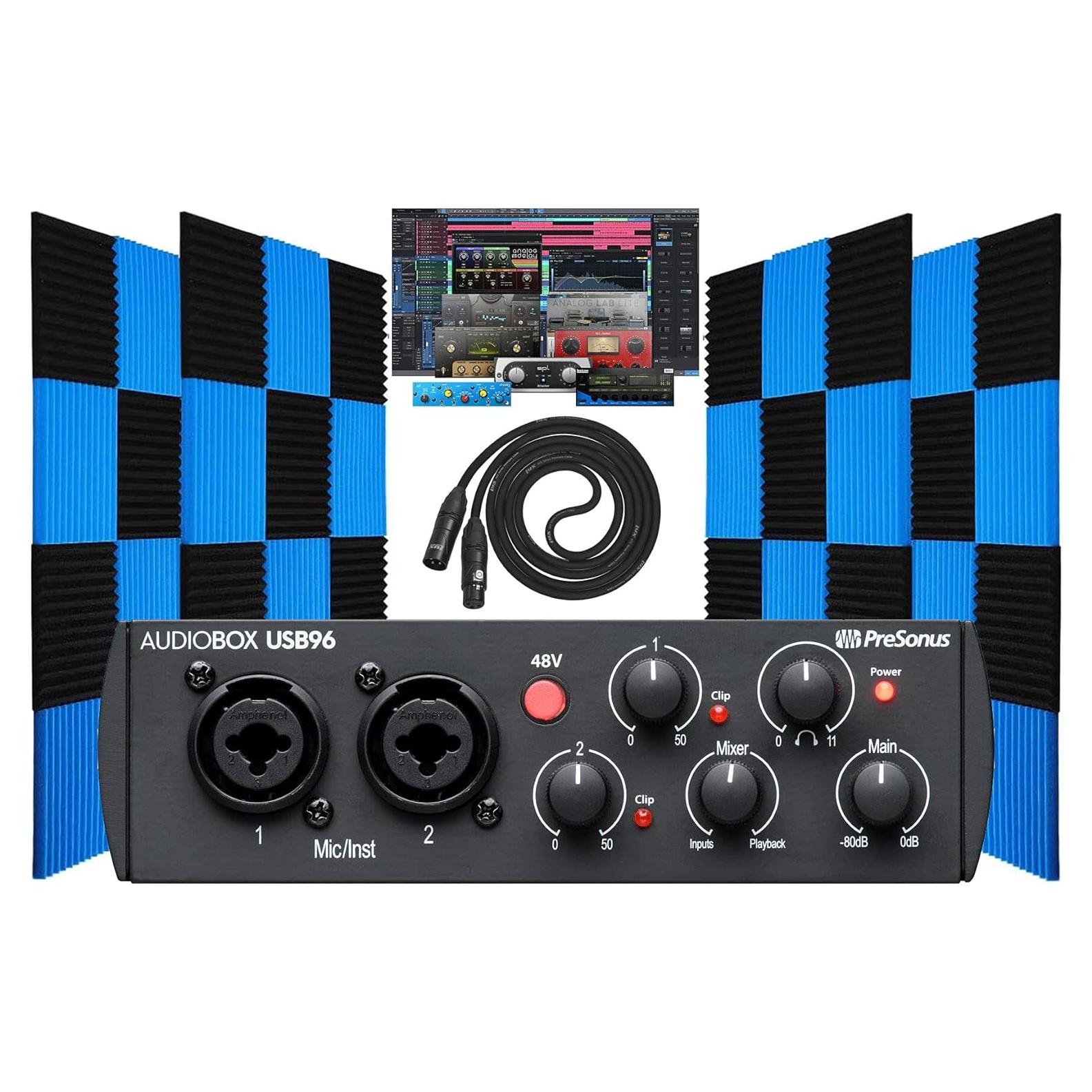 Interfaz de Audio/MIDI PreSonus AudioBox 96 con Software Studio One