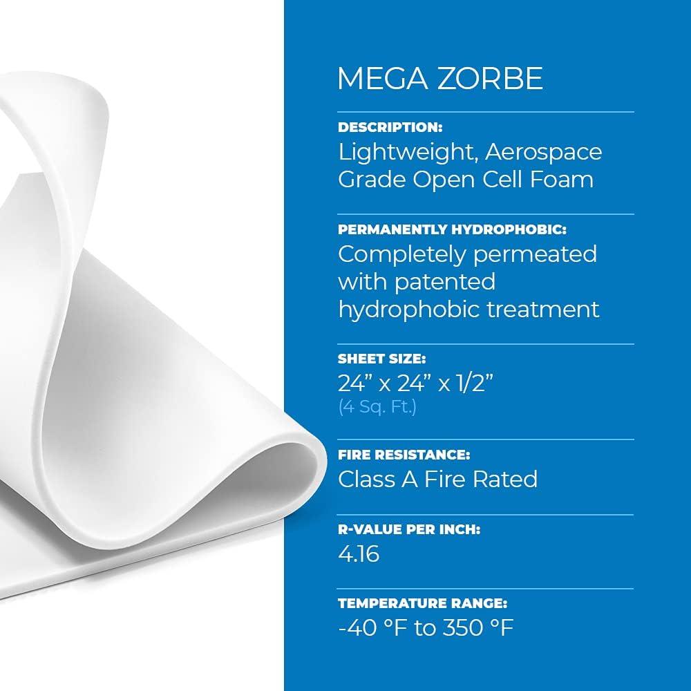 Hoja de Espuma de Melamina Mega Zorbe Second Skin 0.5cm 0.45kg