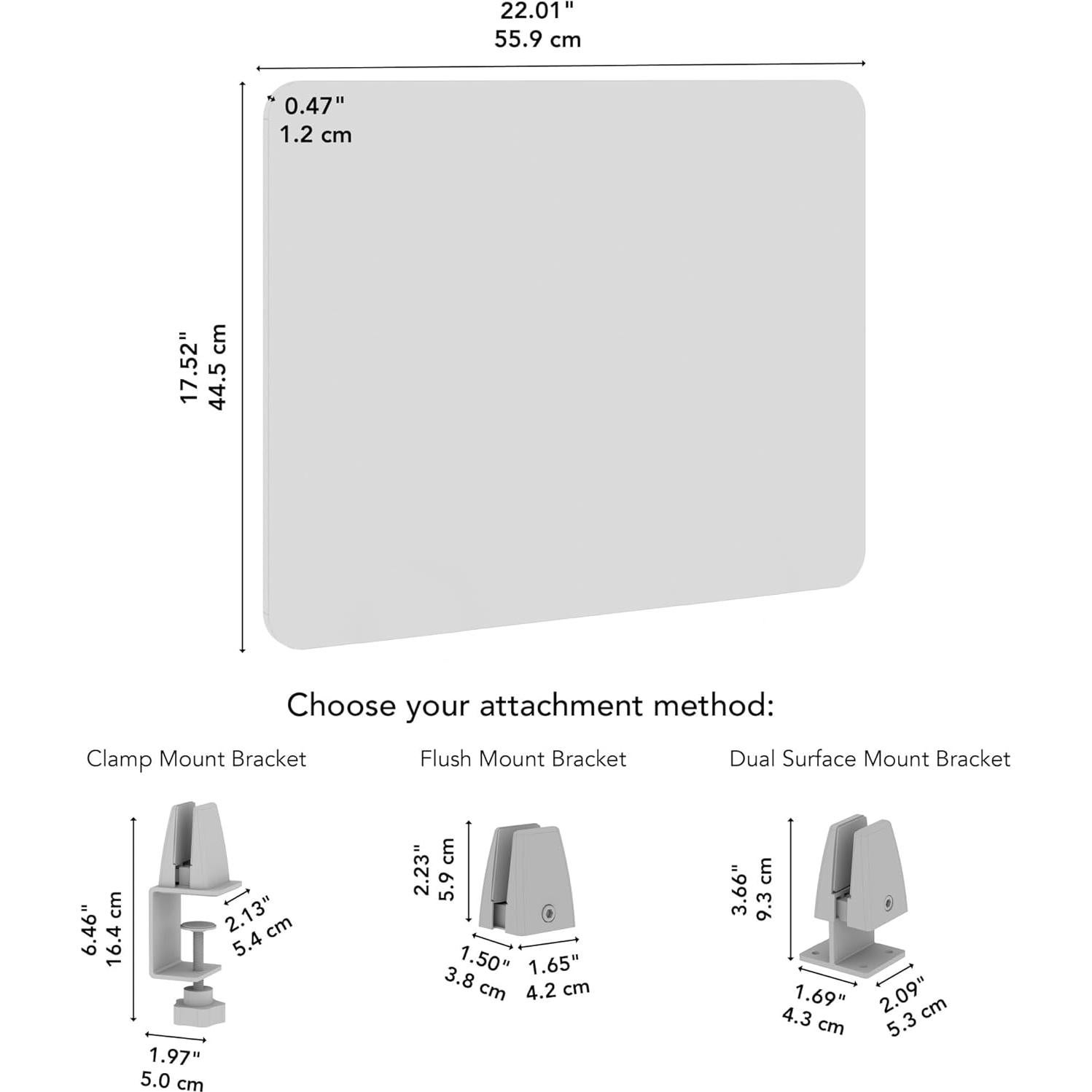 Pantalla de Privacidad de Escritorio Bush 55.88 cm Beige Cálido