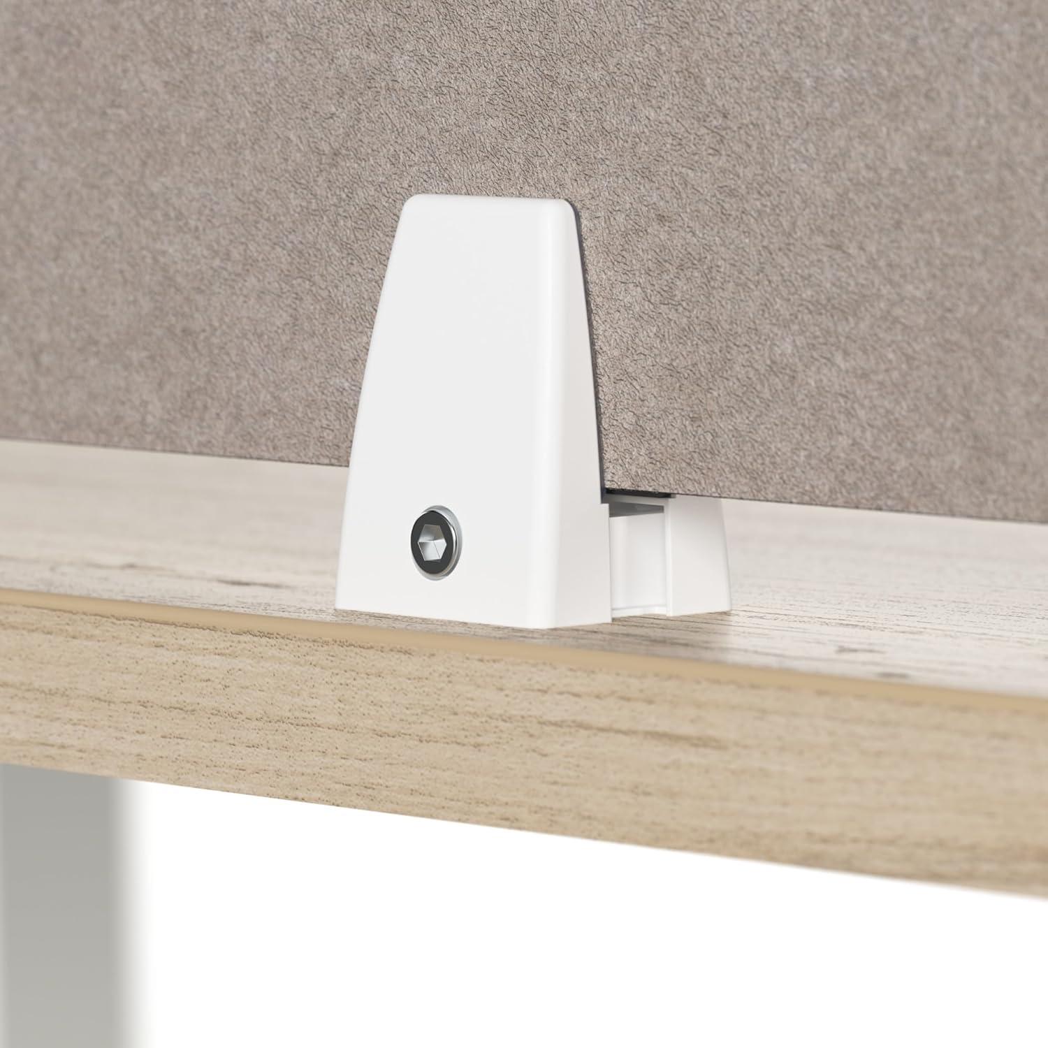 Pantalla de Privacidad de Escritorio Bush 55.88 cm Beige Cálido