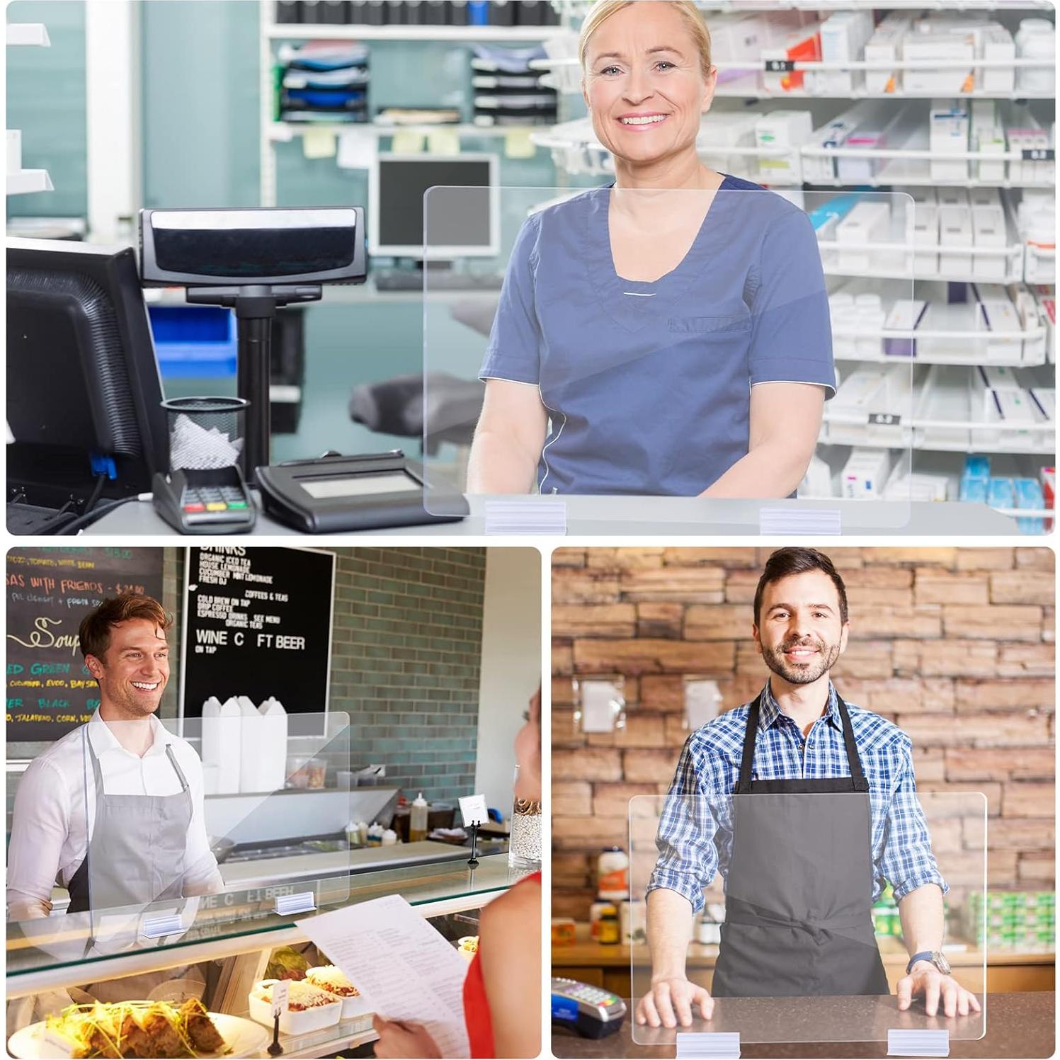 Soporte Acrílico para Paneles de Escritorio Weysat 16 Pcs 60x40 cm