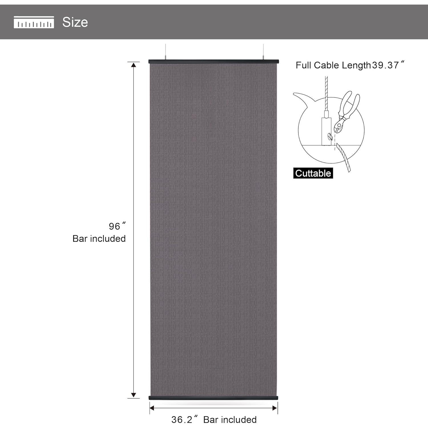 Panel Colgante Divisor de Habitaciones DECOLAB 91.44x243.84cm