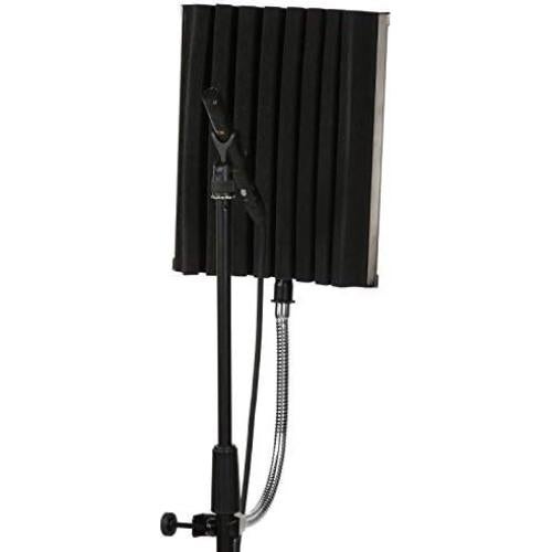 Cabina Vocal Portátil LyxPro VRI-40 con Soporte y Auriculares
