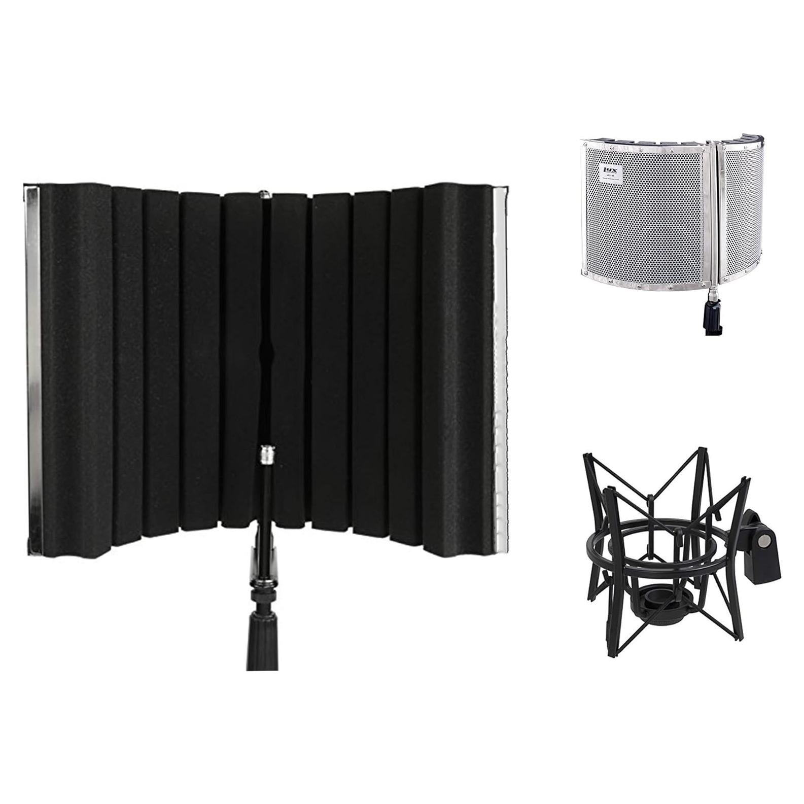 Cabina Vocal Aislante Acústico LyxPro VRI-30 con Soporte