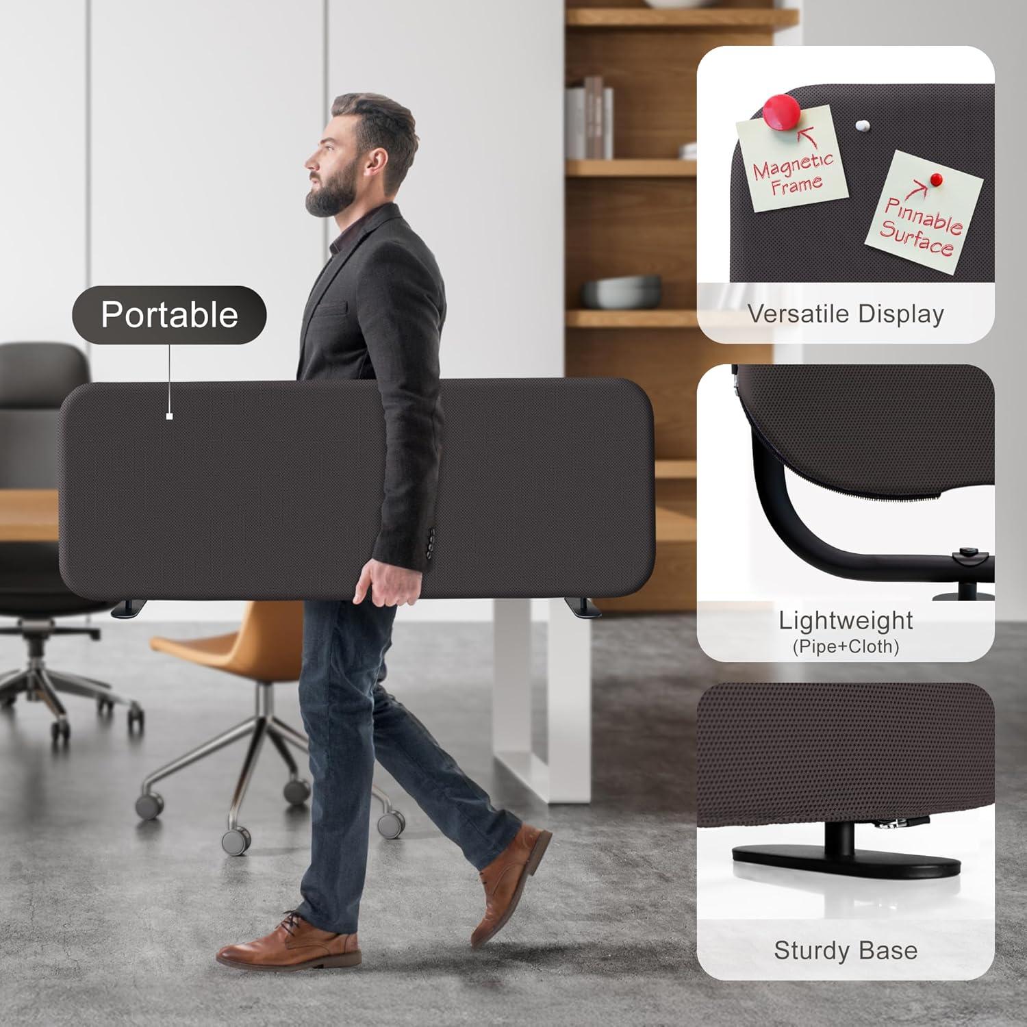 Divisor de Escritorio DECOLAB 121.92x45.72cm Portátil Anti-Rasguños