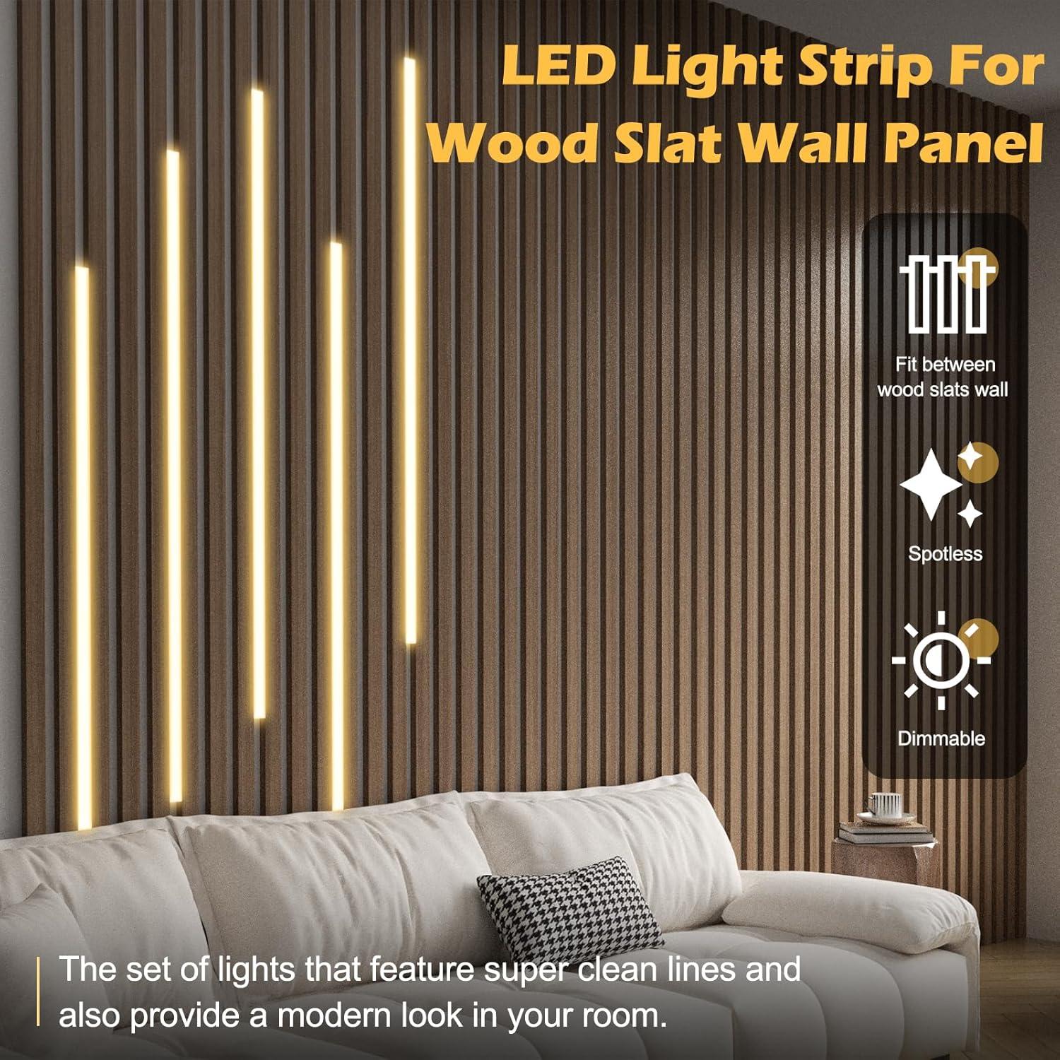 Tira LED empotrada regulable 3000K Copgge 90.16 cm con sensor táctil