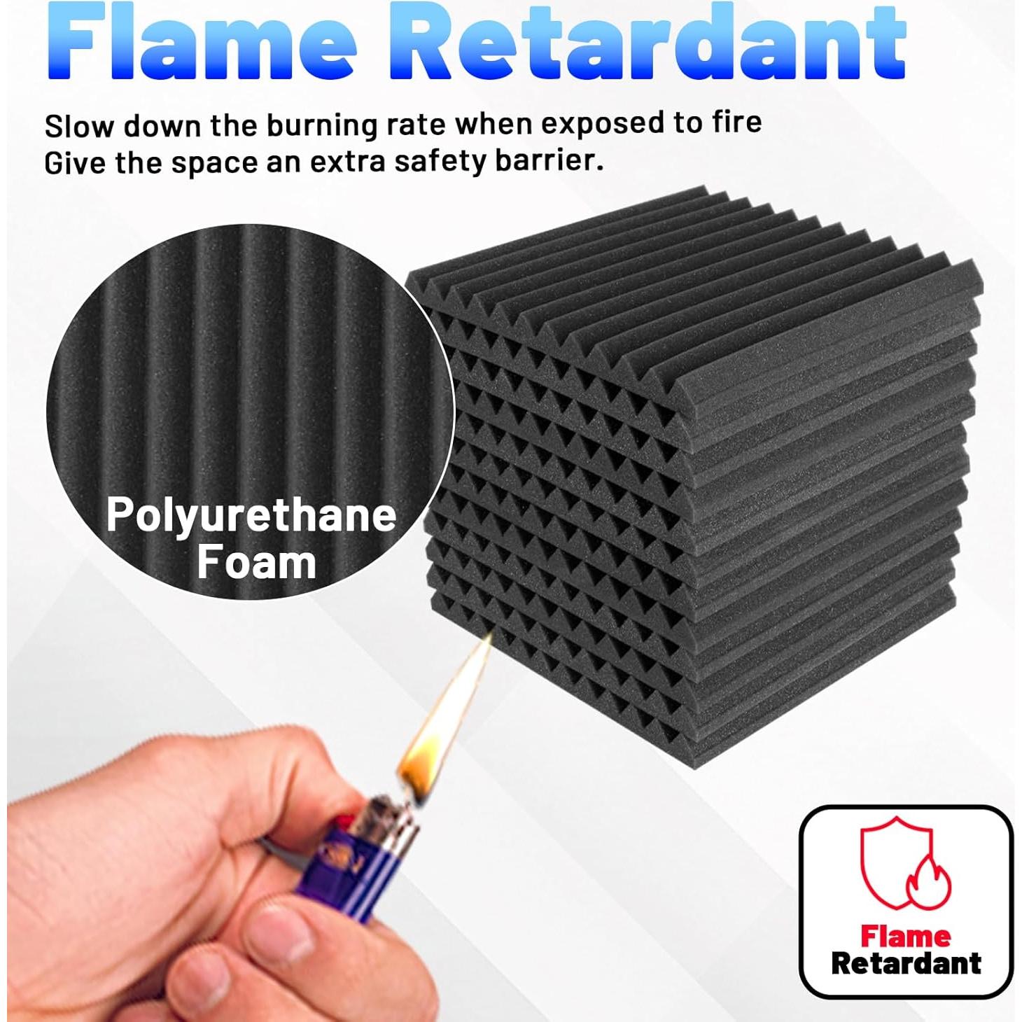 Paneles Acústicos Aislantes Focusound 80 Piezas 1" x 30.48 cm