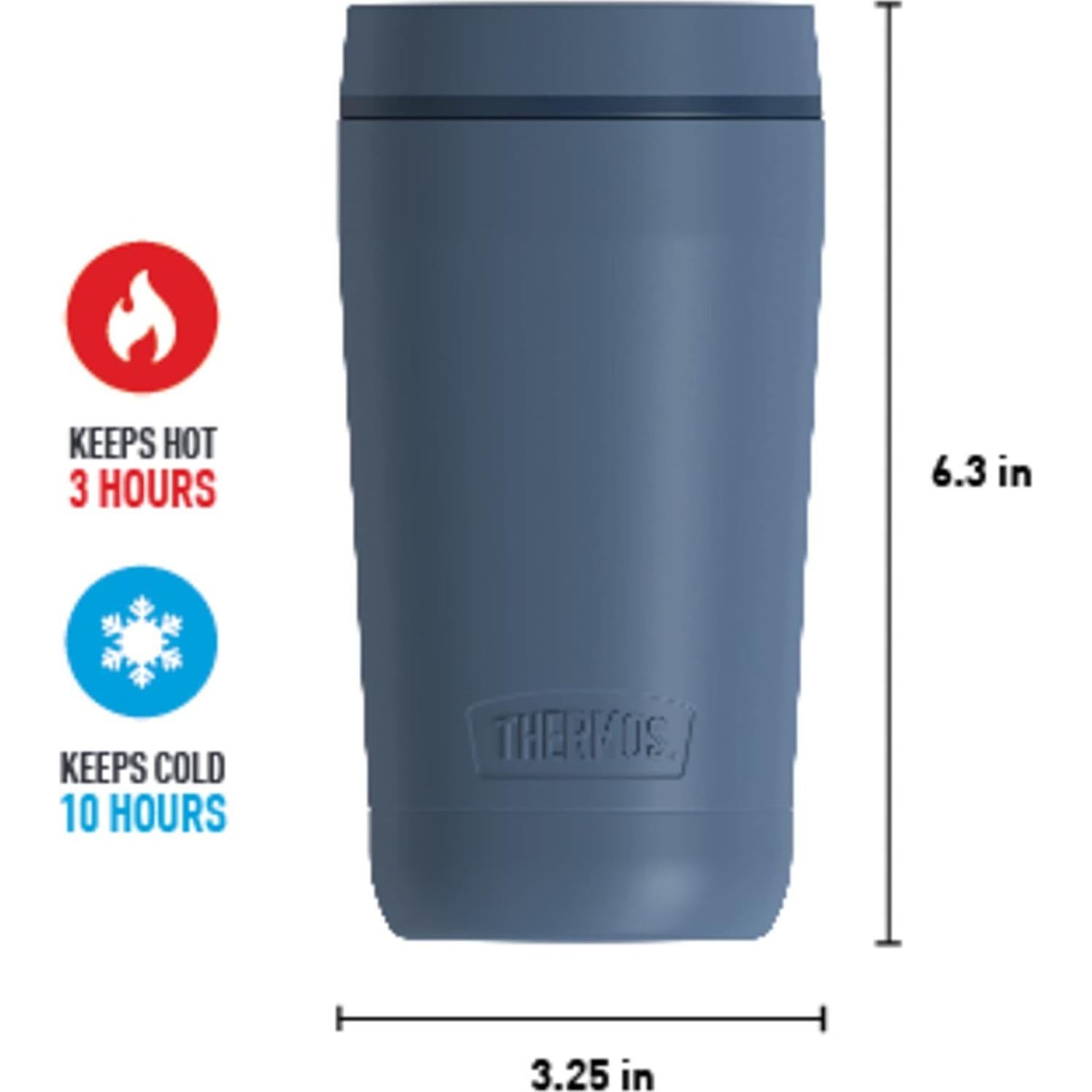 Vaso de Acero Inoxidable TERMOS 12oz Pizarra Aislado