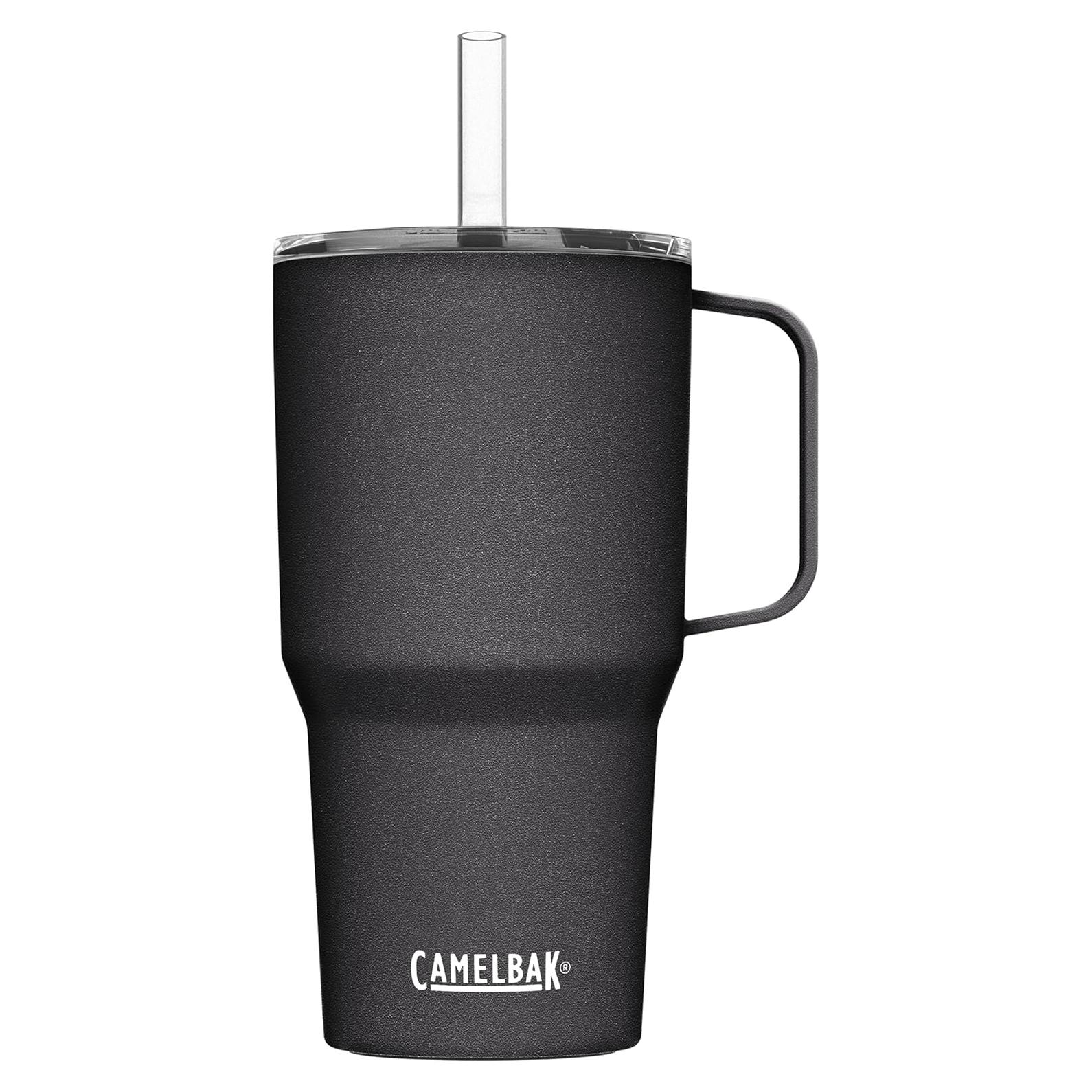 Taza Aislada CamelBak Horizon Straw Mug 24 oz Acero Negro