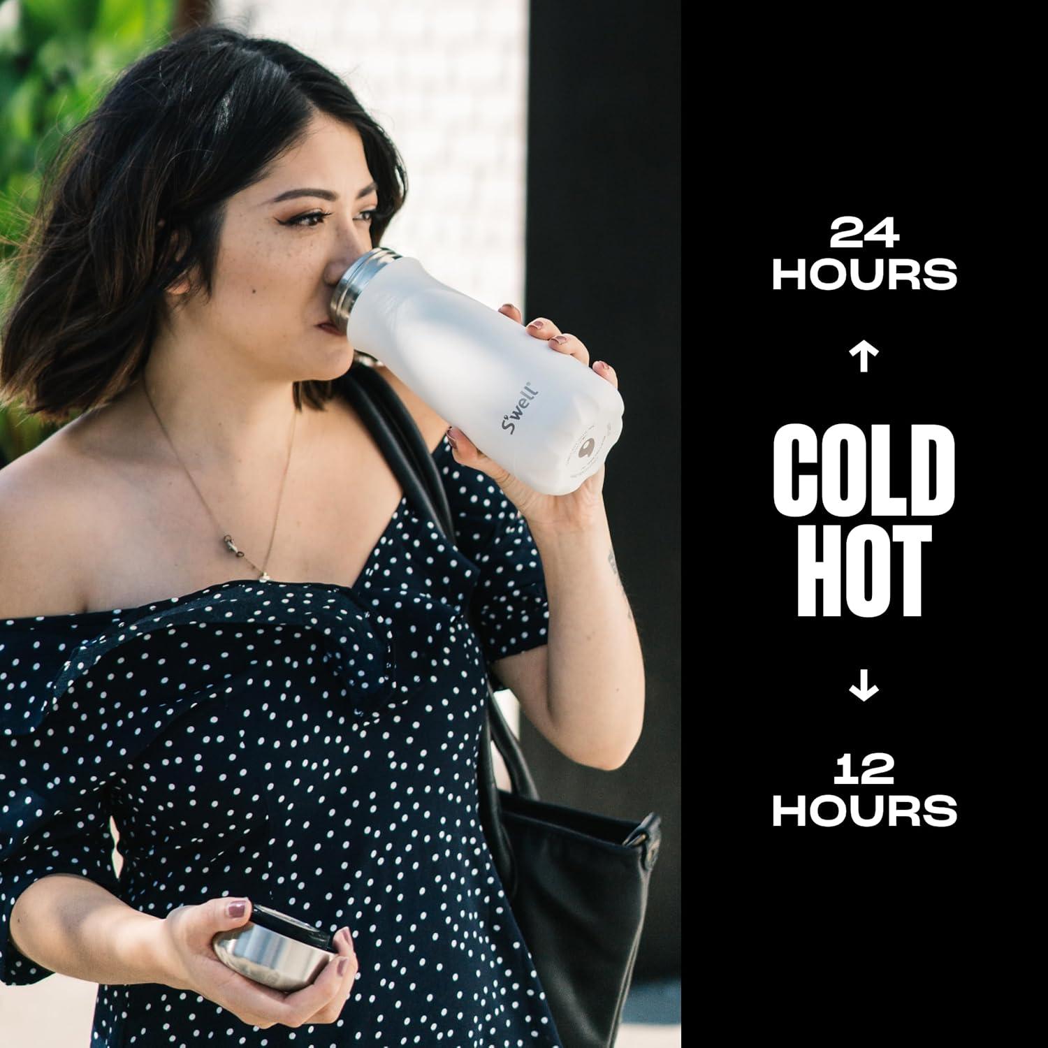 Contenedor Aislado S'well Traveler 473ml Acero Inoxidable Piedra Lunar