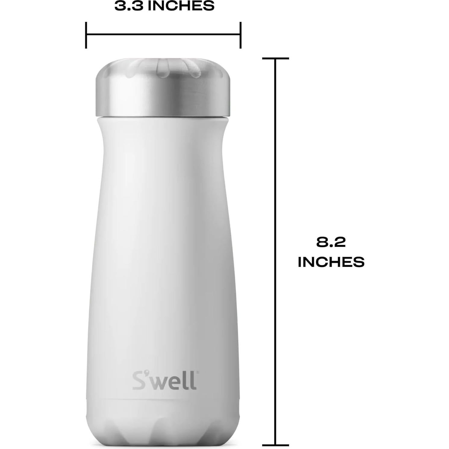 Contenedor Aislado S'well Traveler 473ml Acero Inoxidable Piedra Lunar
