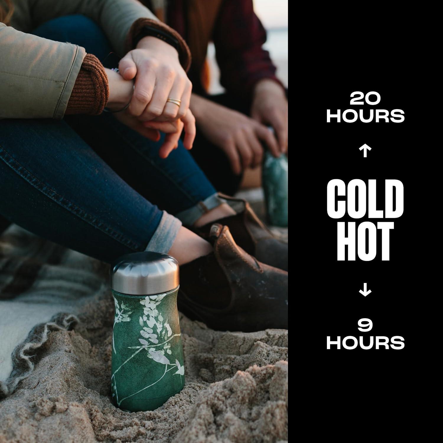 Contenedor Aislado S'well 12oz Verde Follaje - Acero Inoxidable