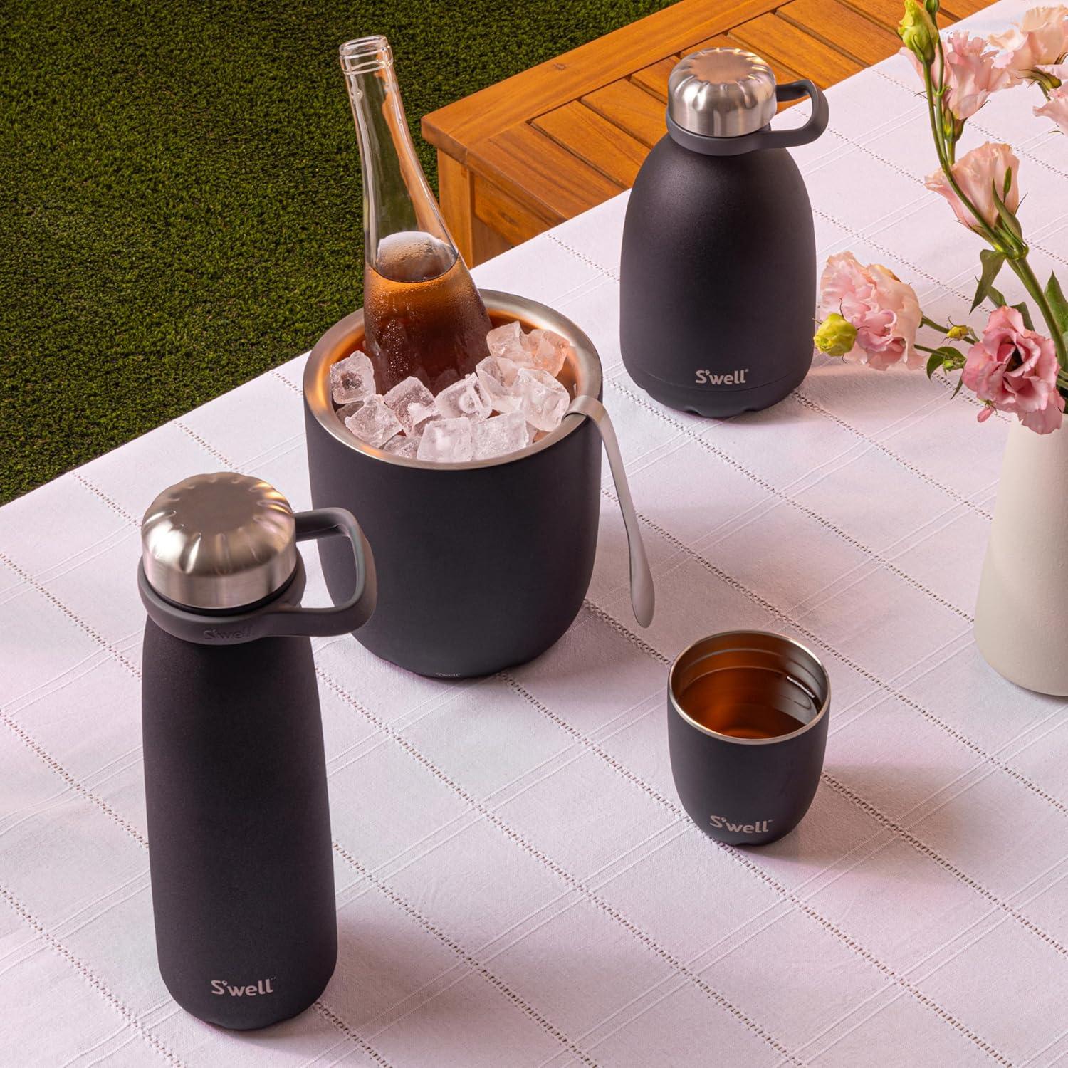 Vaso de Acero Inoxidable S'well 10oz (0.3L) Ónix Aislado