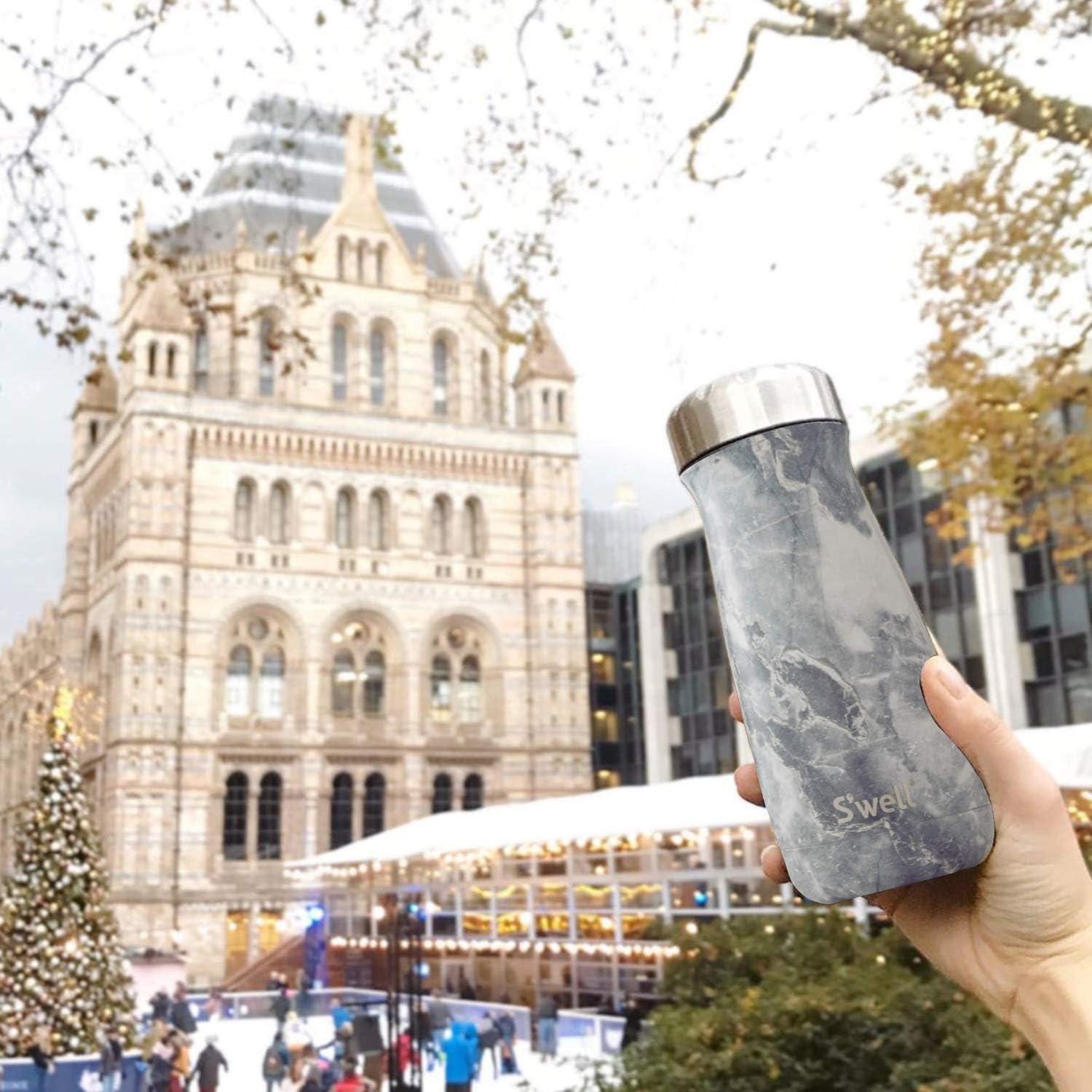 Contenedor Aislado S'well Traveler 16oz Acero Inoxidable Granito Azul