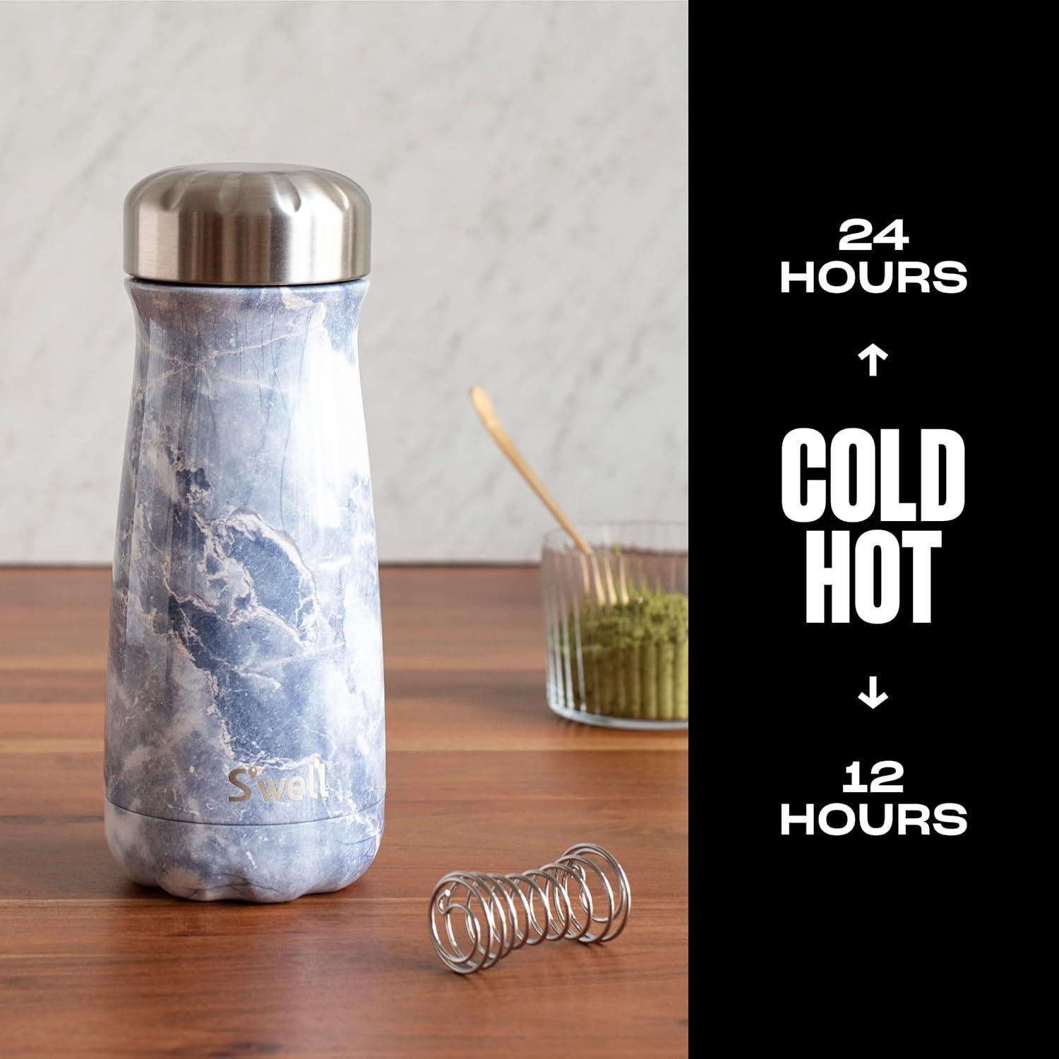 Contenedor Aislado S'well Traveler 16oz Acero Inoxidable Granito Azul