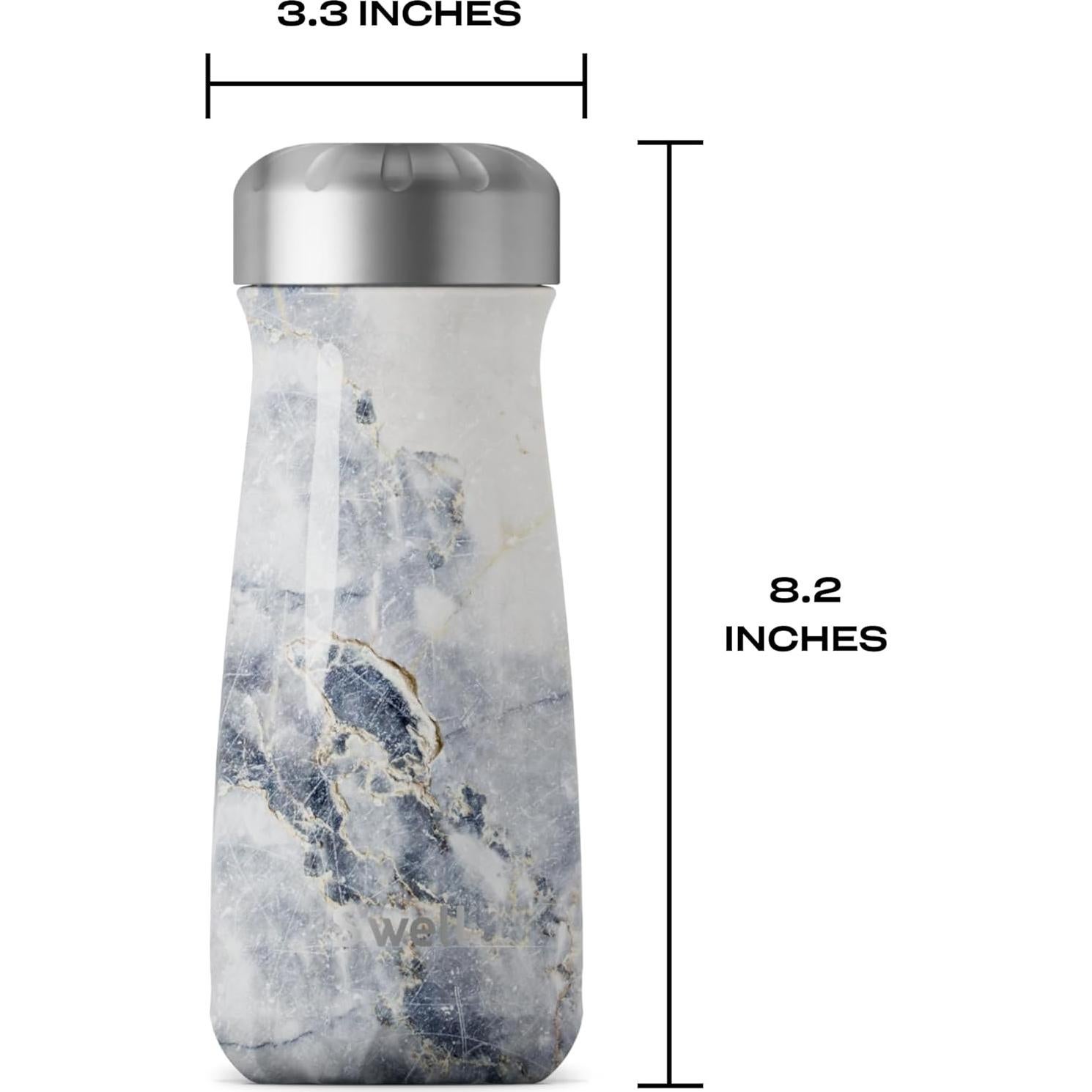 Contenedor Aislado S'well Traveler 16oz Acero Inoxidable Granito Azul