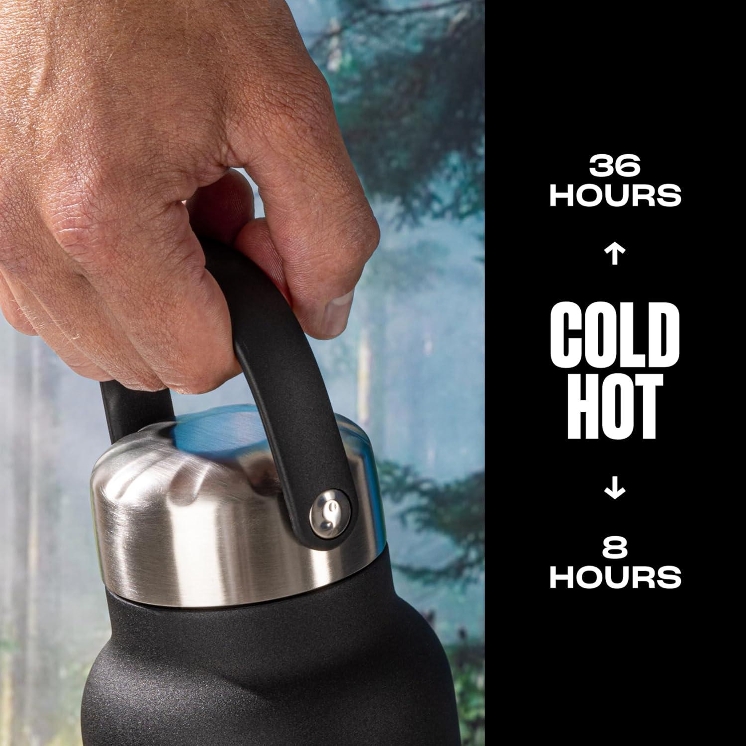 Botella Aislada S'well Explorador 24oz Acero Inoxidable Ónix