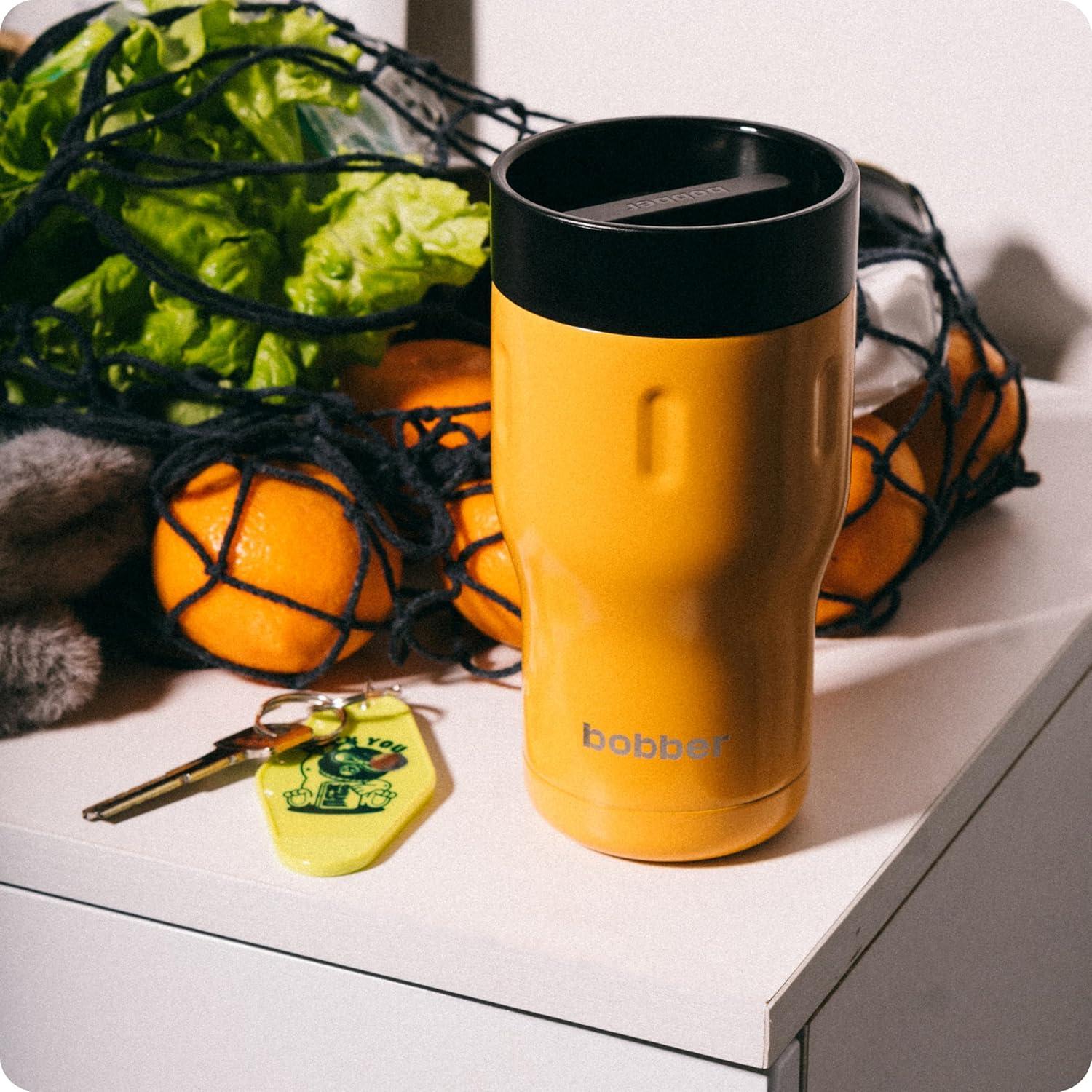 Vaso de Café Aislado Bobber 12 oz Acero Inoxidable Naranja