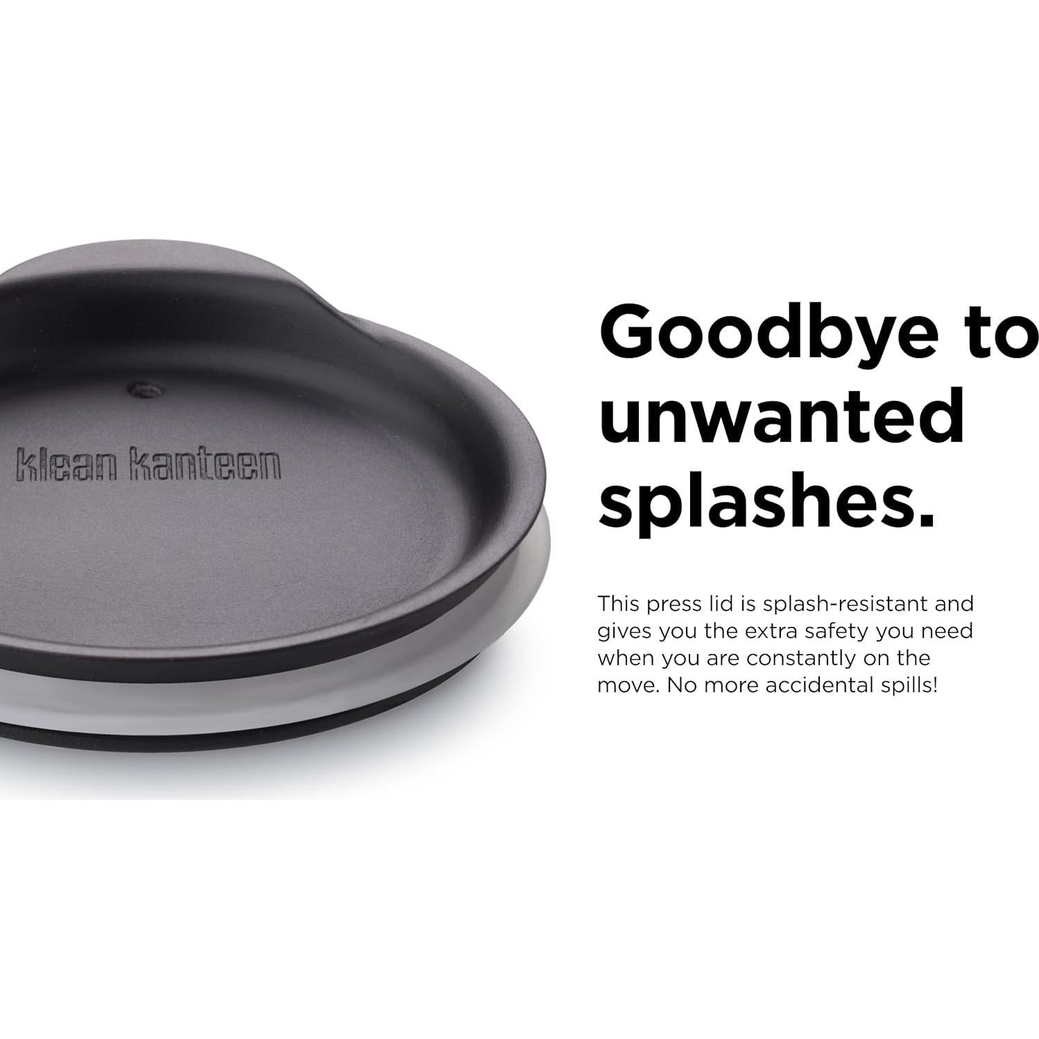 Tapa de Vaso Klean Kanteen - A Prueba de Lavavajillas - Negro