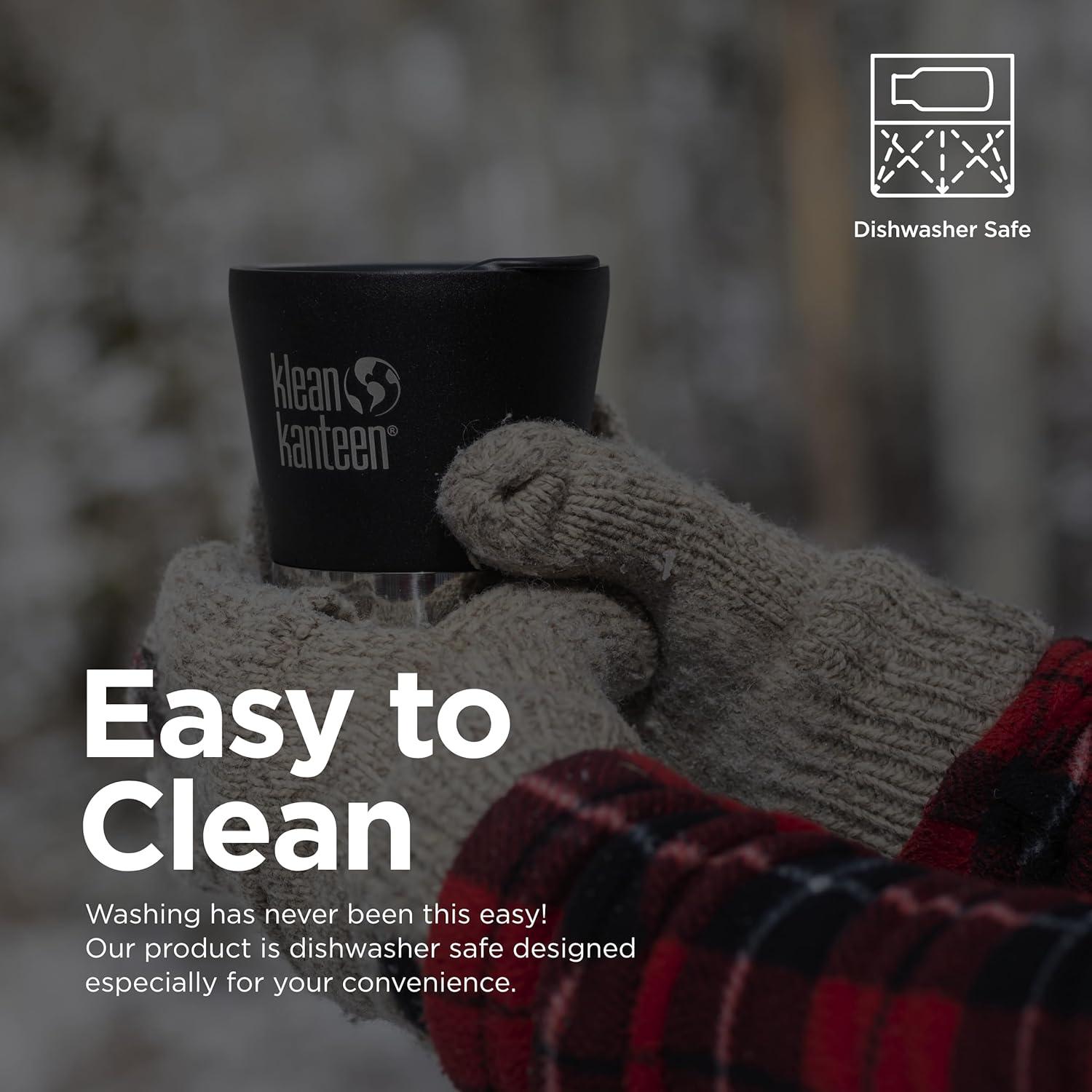 Tapa de Vaso Klean Kanteen - A Prueba de Lavavajillas - Negro