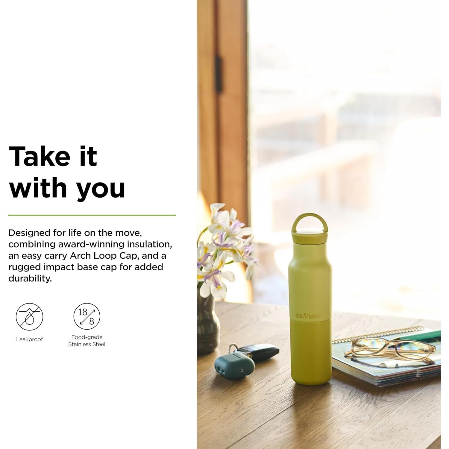 Botella de Agua Aislada Klean Kanteen Rise Classic 0.35L