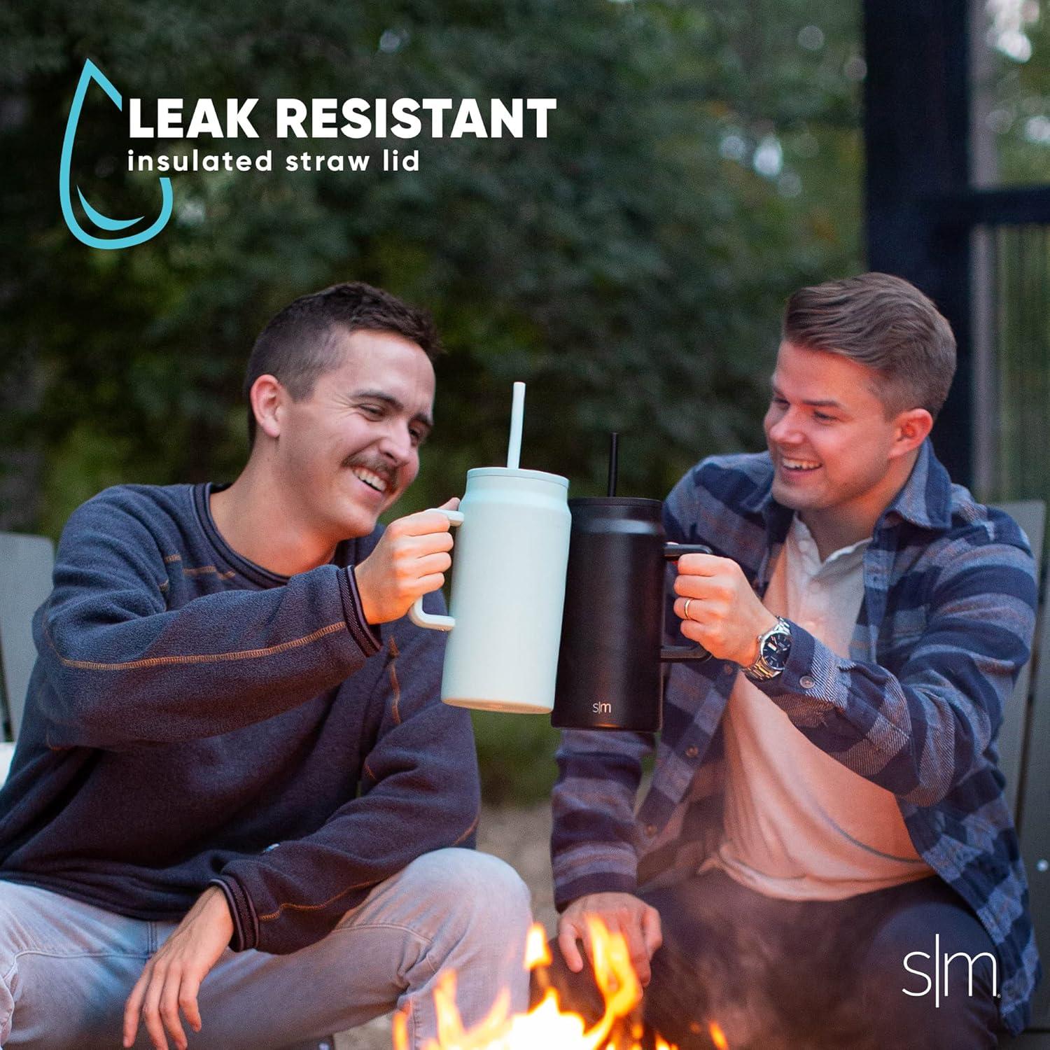 Termo Simple Modern Trek 50oz Grafito con Asa y Tapa para Popote