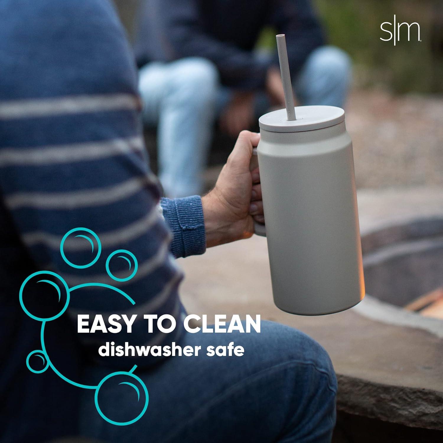 Termo Simple Modern Trek 50oz Grafito con Asa y Tapa para Popote