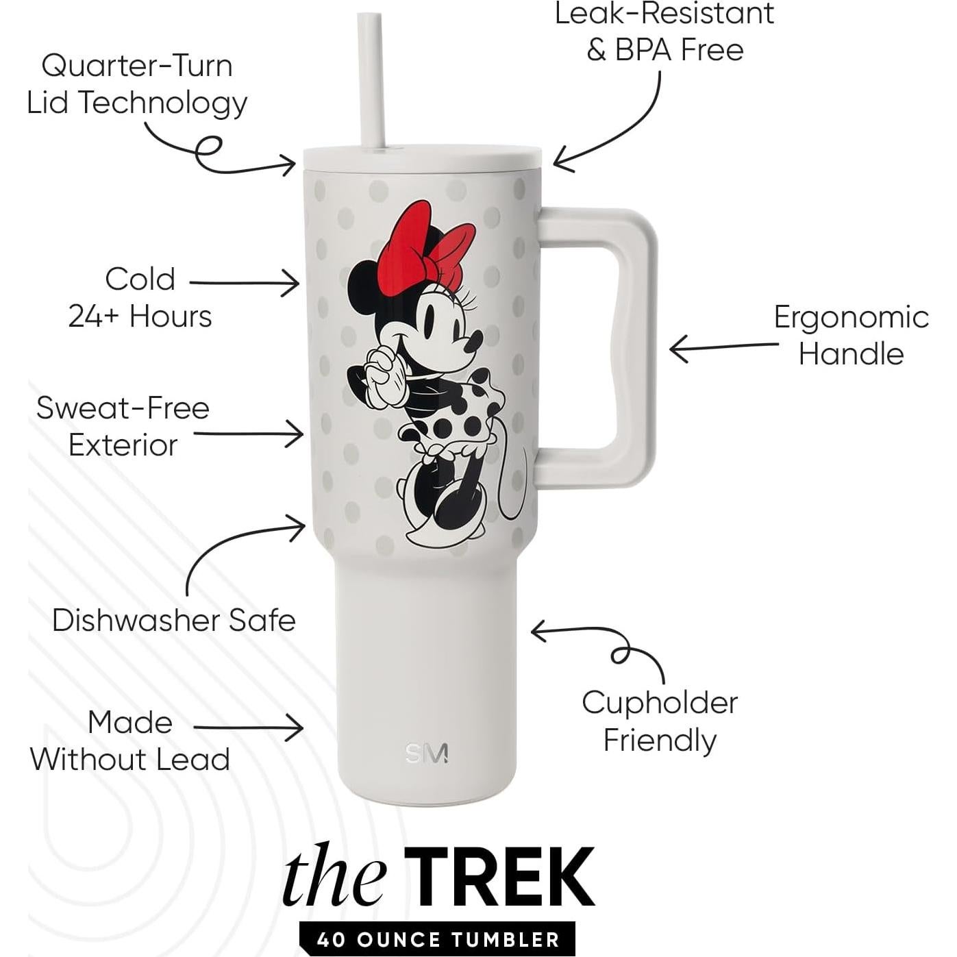 Taza Aislada Simple Modern 40 oz Disney Minnie Mouse