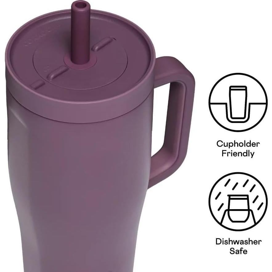 Vaso Aislado Corkcicle Cruiser 22 oz Malva - A prueba de Fugas