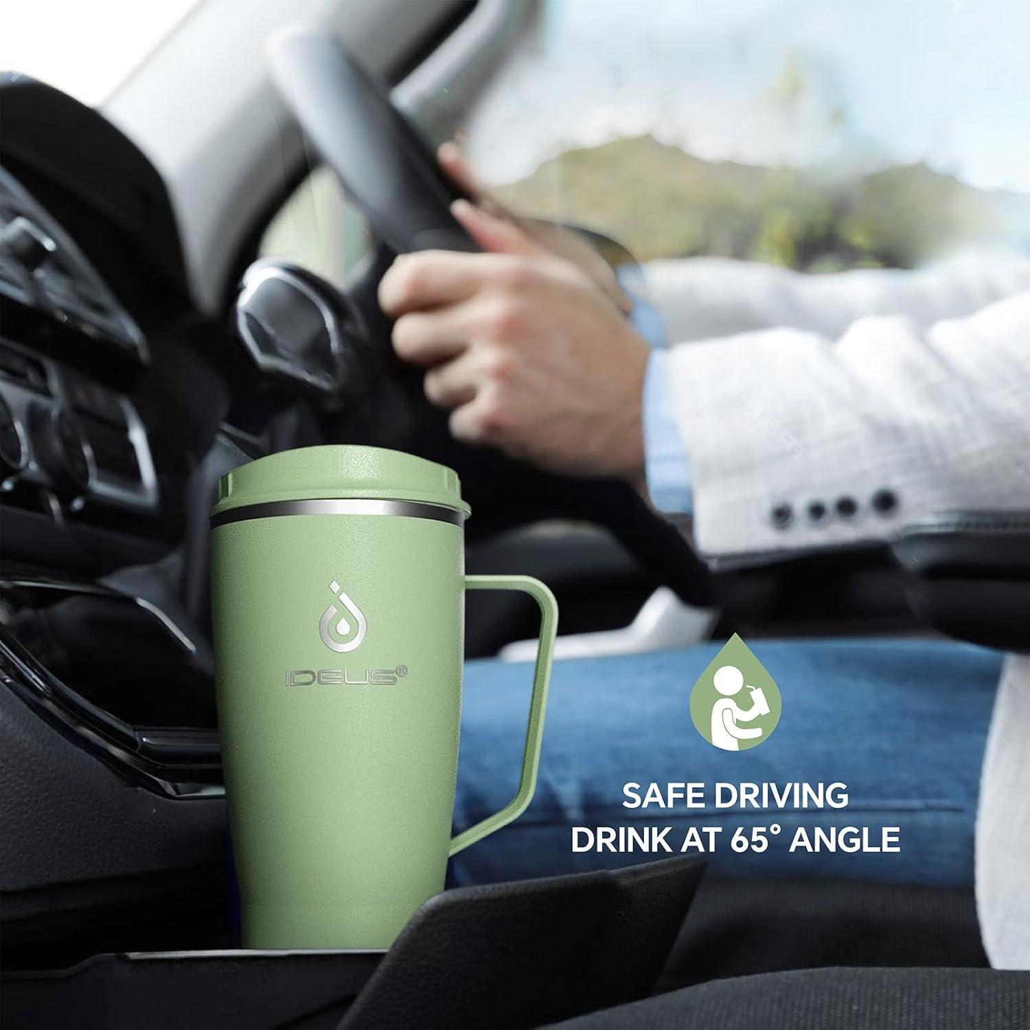 Vaso Aislado de Acero Inoxidable Ideus 32 oz Verde Aguacate