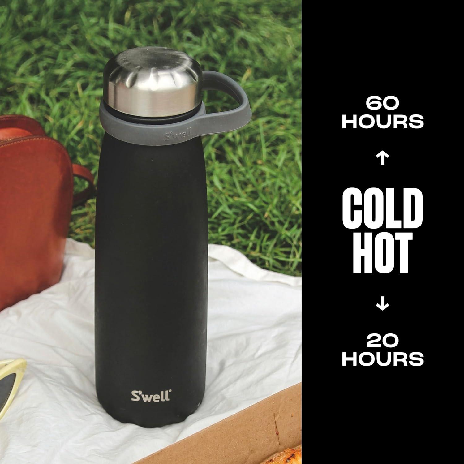 Botella S'well Traveler 40oz (1.18L) Acero Inoxidable Onyx