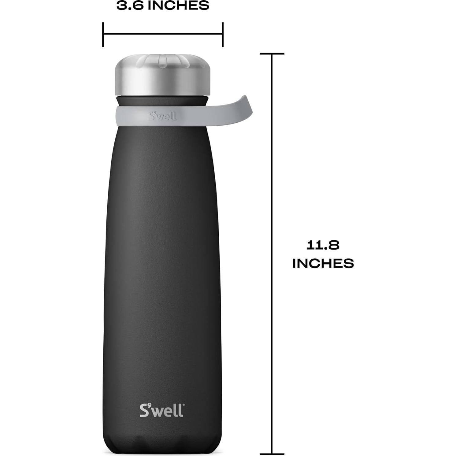 Botella S'well Traveler 40oz (1.18L) Acero Inoxidable Onyx