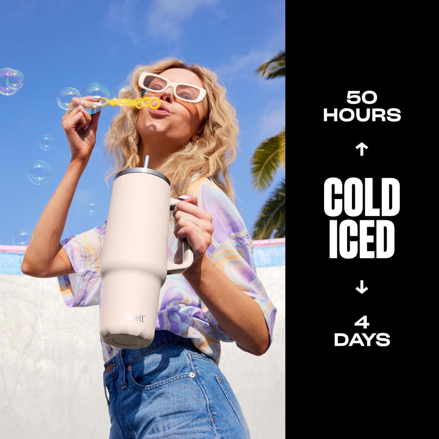 Vaso XL Acero Inoxidable Reciclado S'well 1.18L Sal Himalaya