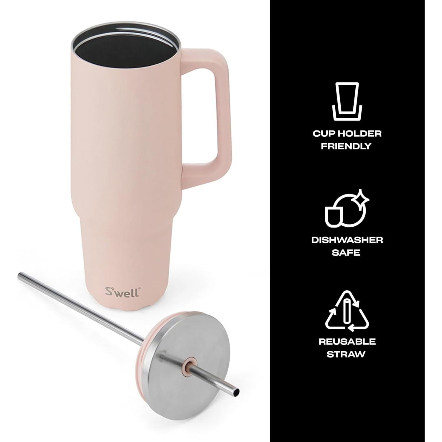 Vaso XL Acero Inoxidable Reciclado S'well 1.18L Sal Himalaya