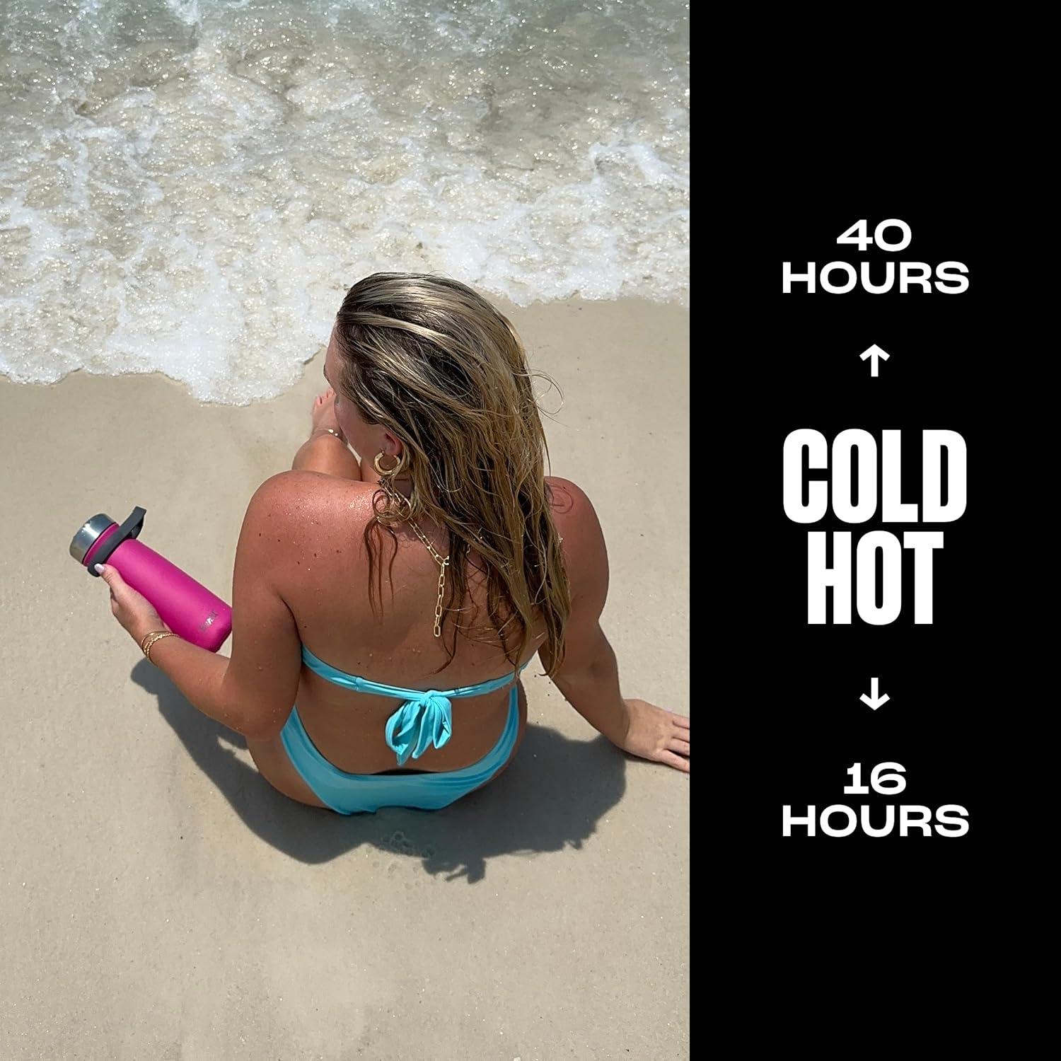 Botella S'well Traveler 24oz (709ml) Acero Inoxidable Rosa