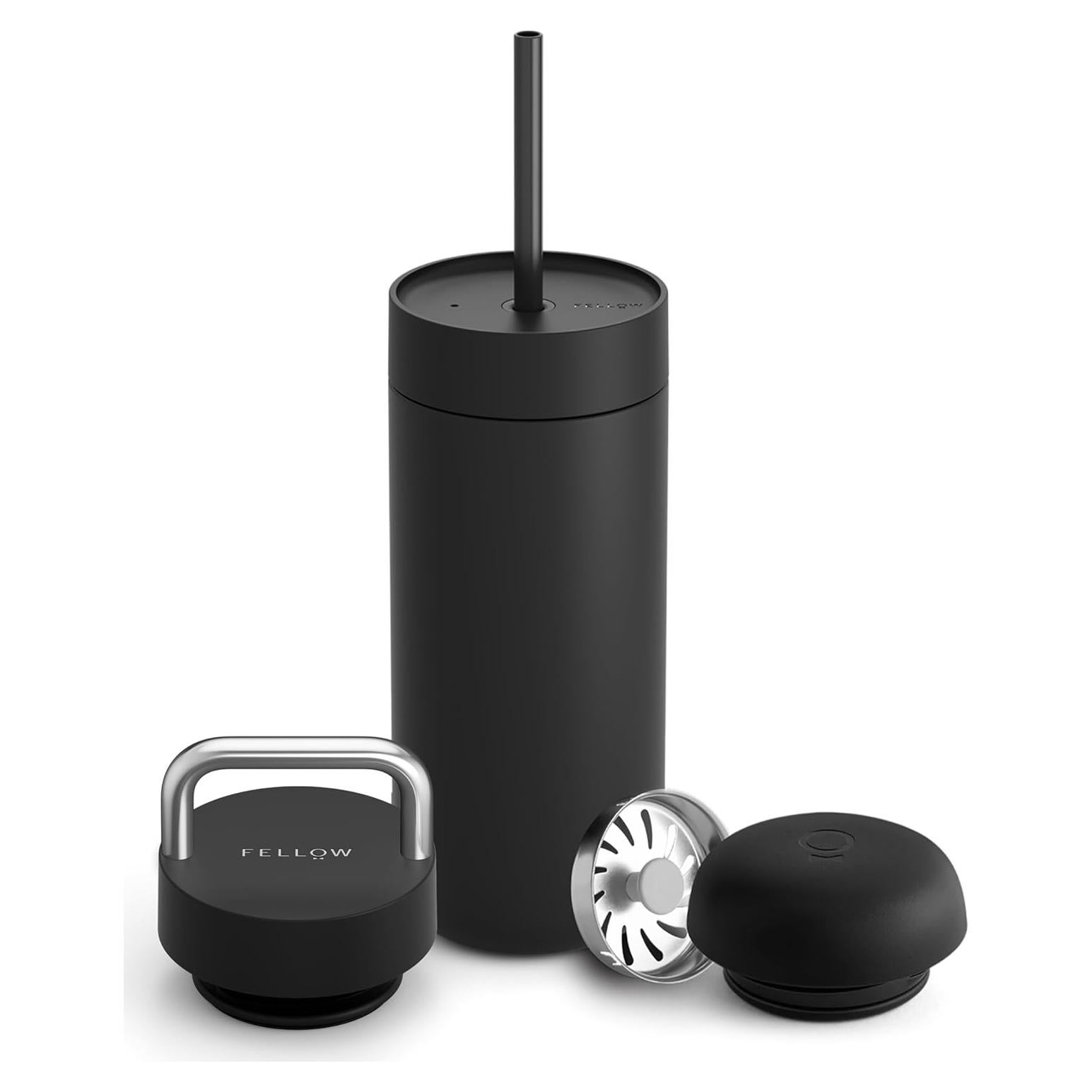 Taza de Viaje Fellow Carter 16 oz Aislada Cerámica Negro Mate