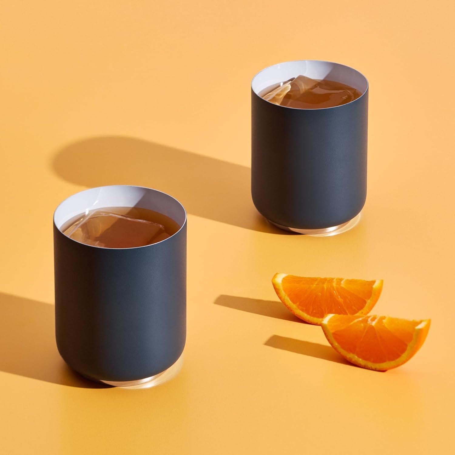 Vaso Aislado Fellow Rocky 10 oz Acero Inoxidable Cerámica Azul