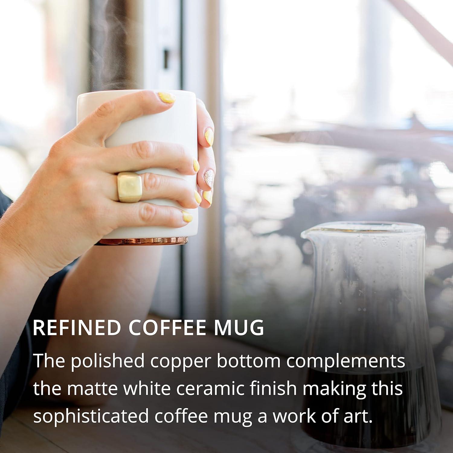 Tazas de Latte Fellow Monty - Cerámica Doble Pared 11 oz - Set de 2