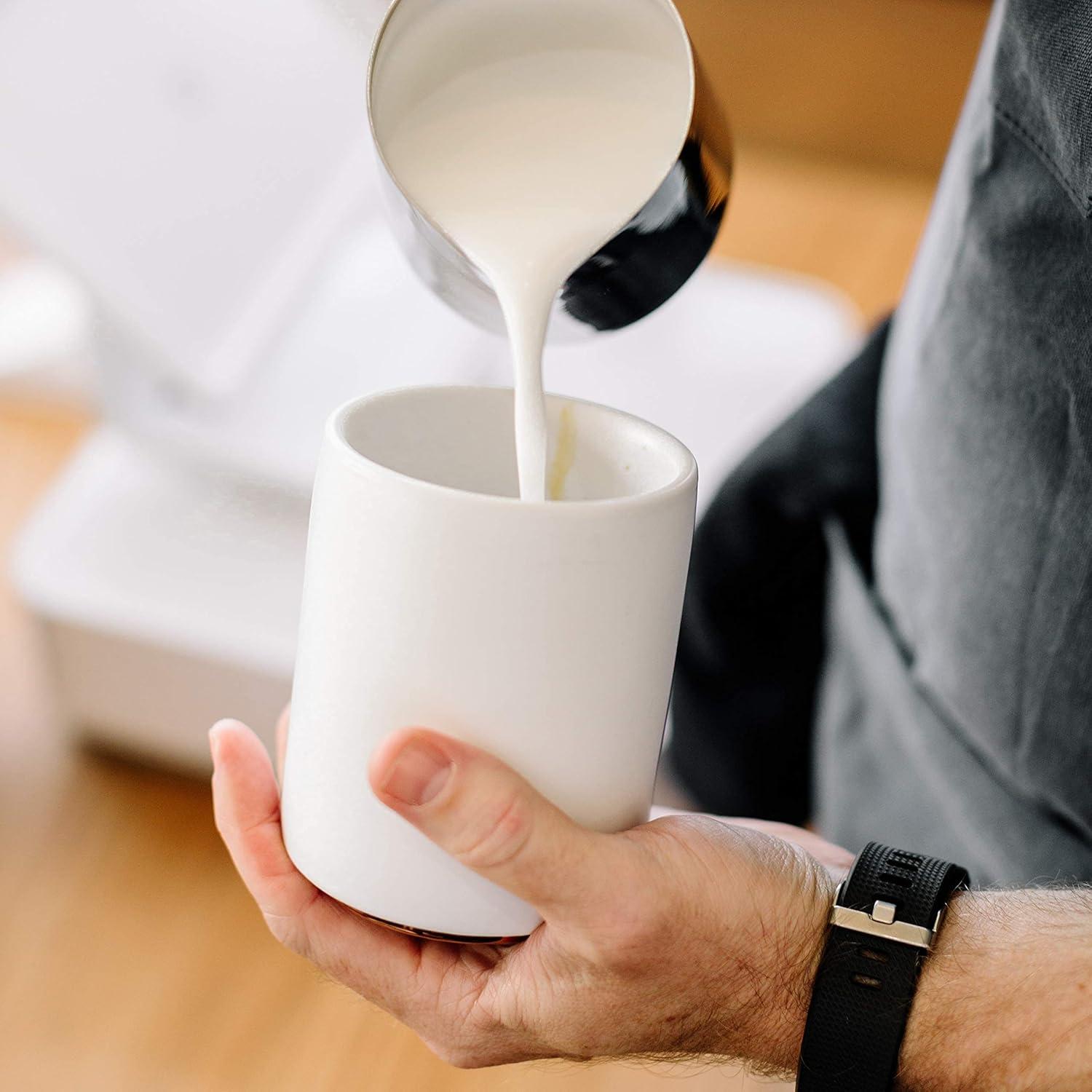 Tazas de Latte Fellow Monty - Cerámica Doble Pared 11 oz - Set de 2