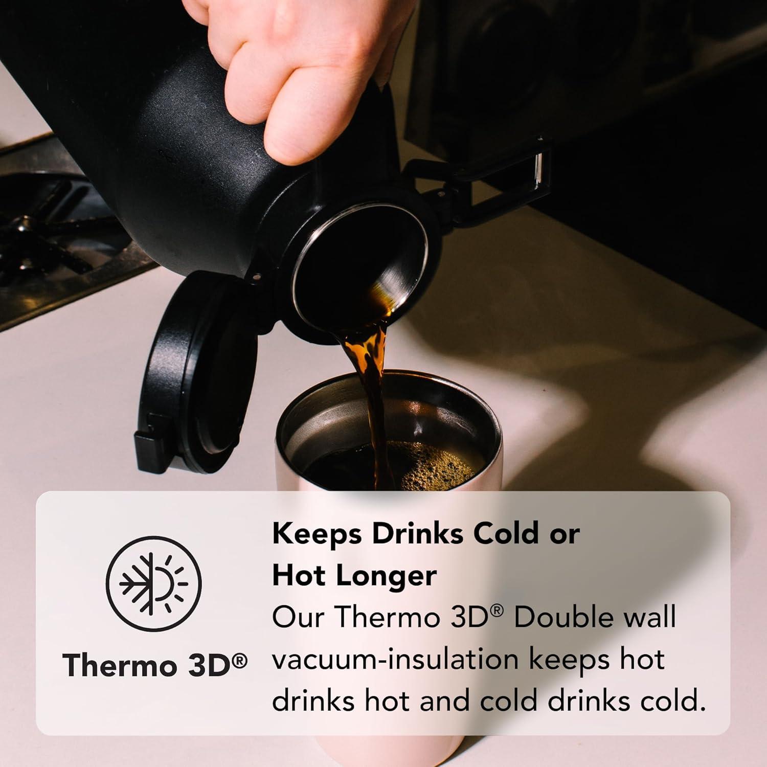 Growler Aislado MiiR 64oz Acero Inoxidable Térmico Negro