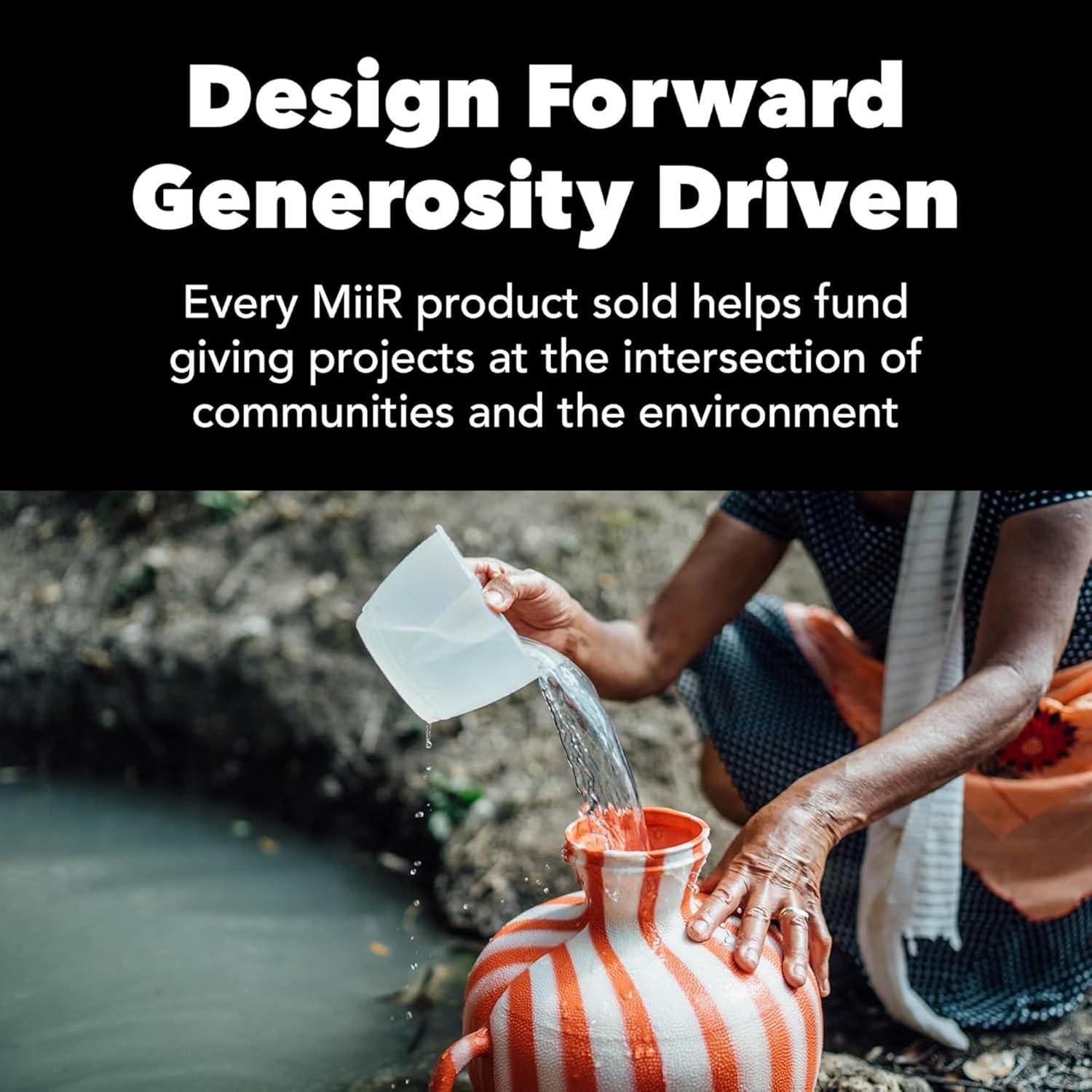 Growler Aislado MiiR 64oz Acero Inoxidable Térmico Negro