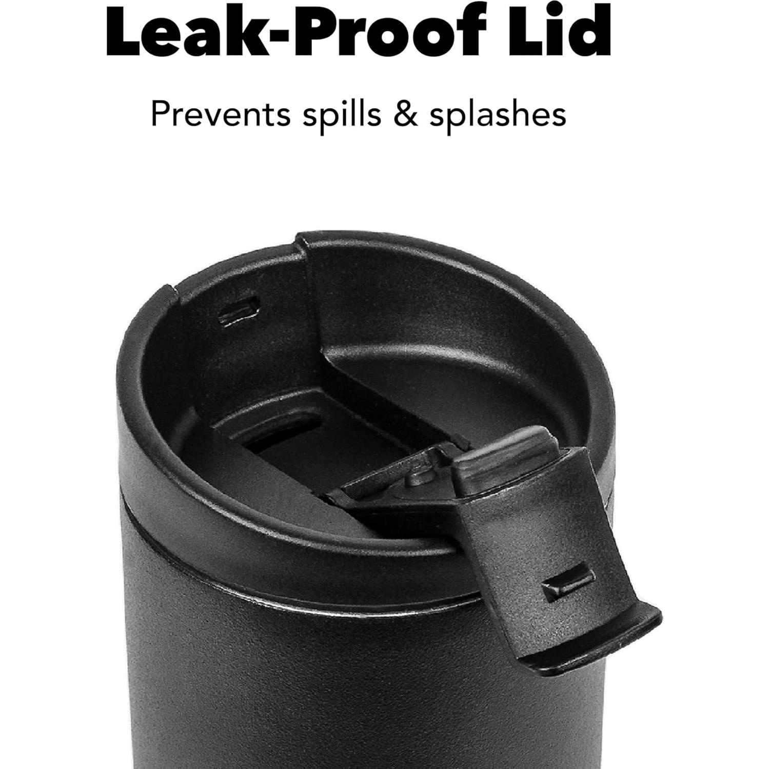 Vaso Aislado MiiR Flip Traveler 12oz Acero Inoxidable Blanco