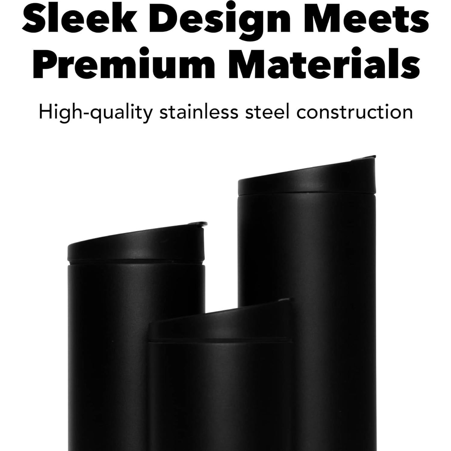 Vaso Aislado MiiR Flip Traveler 12oz Acero Inoxidable Blanco